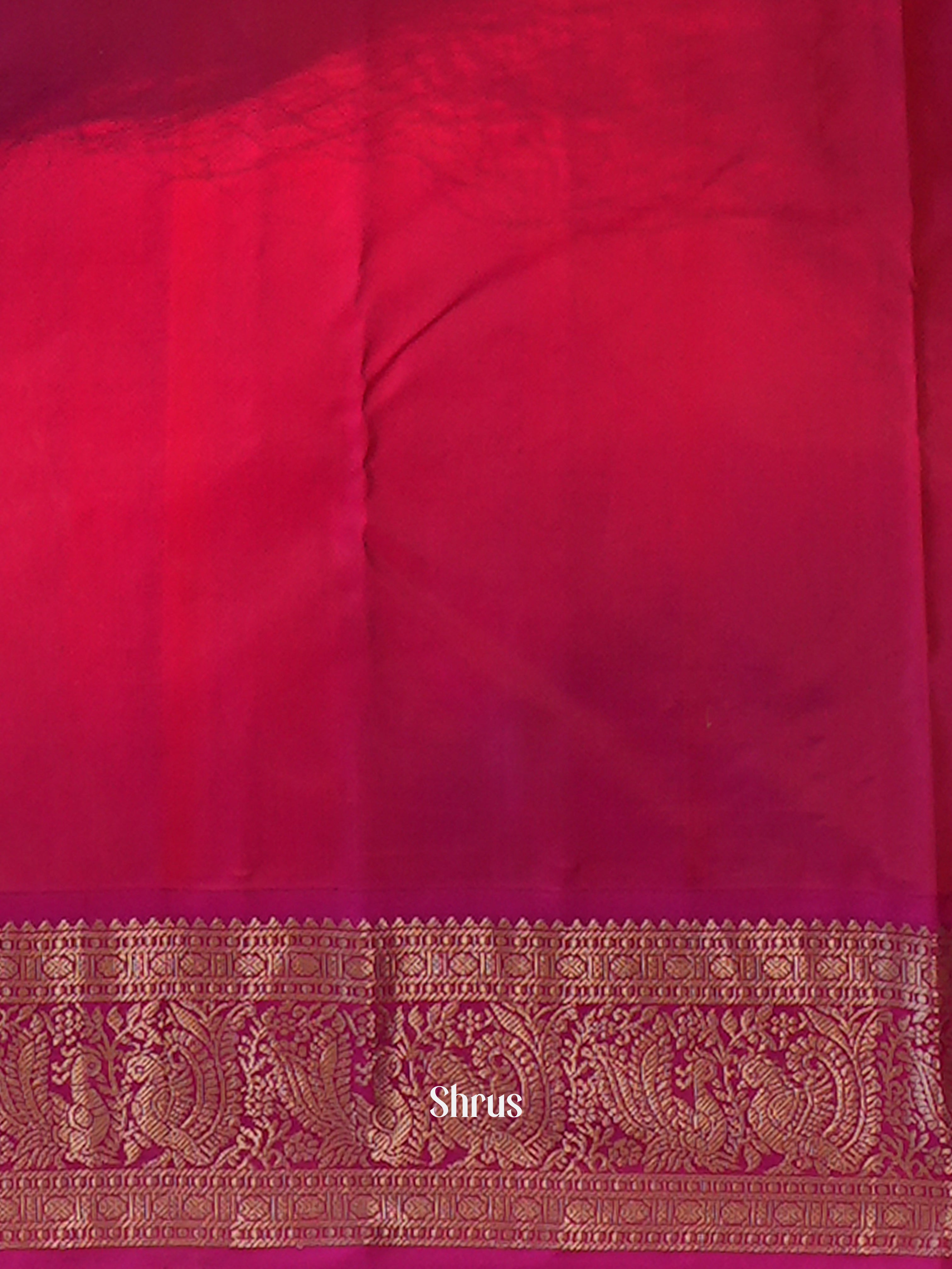 Yellow & Pink - Kanchipuram silk Saree