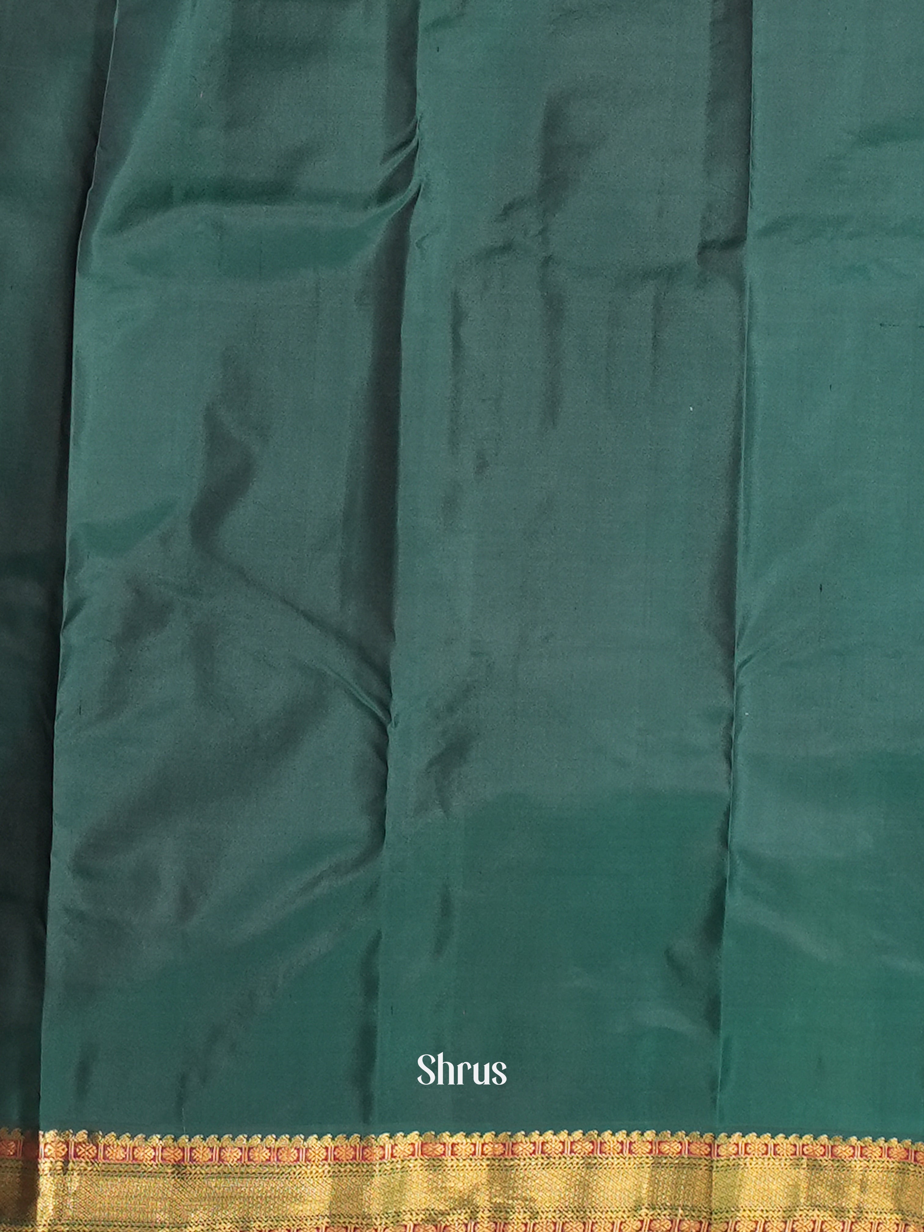 White & Green - Korvai Kanchipuram silk Saree