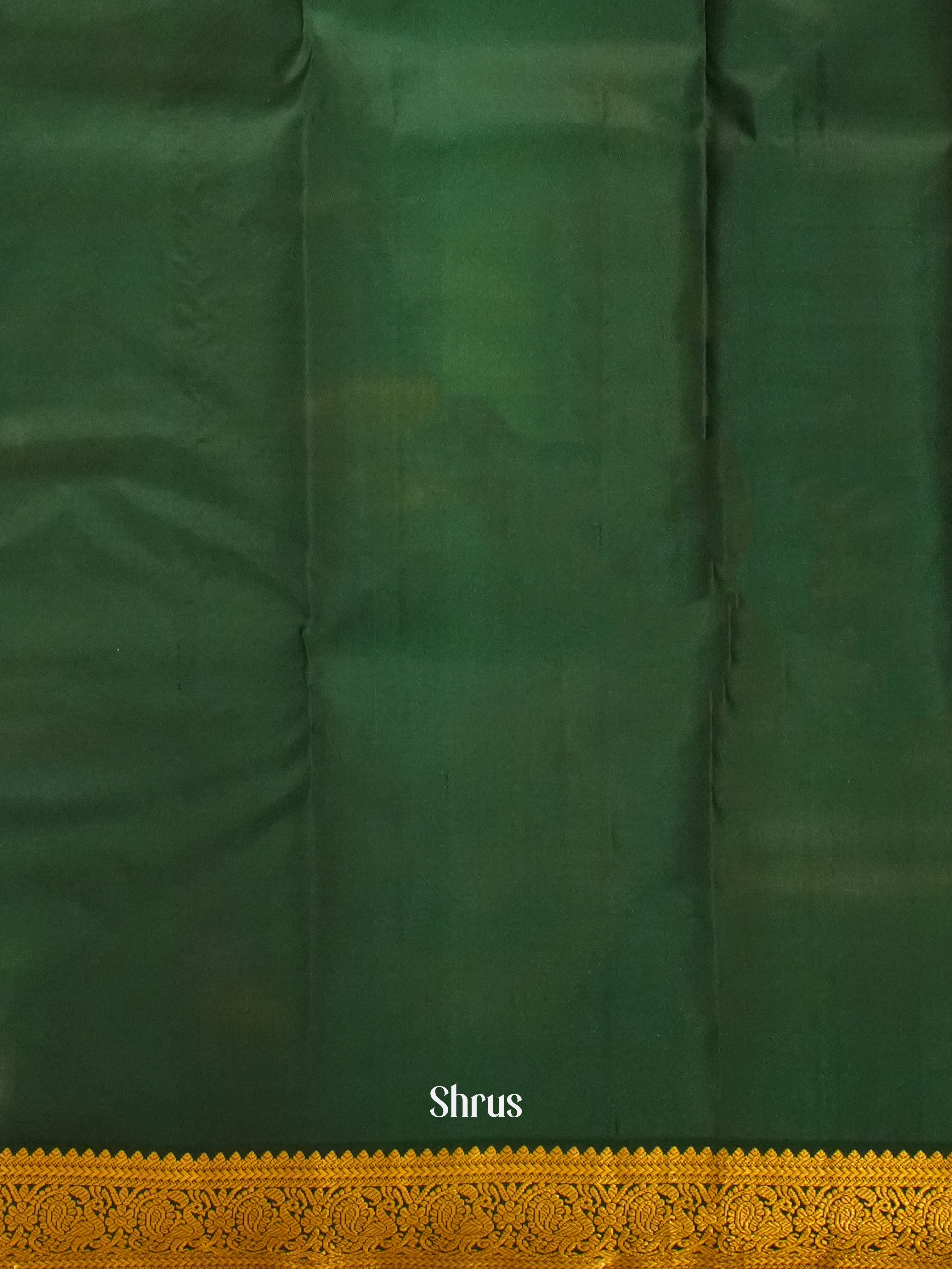 Yellow & Green - Kanchipuram Silk Saree - Shop on ShrusEternity.com