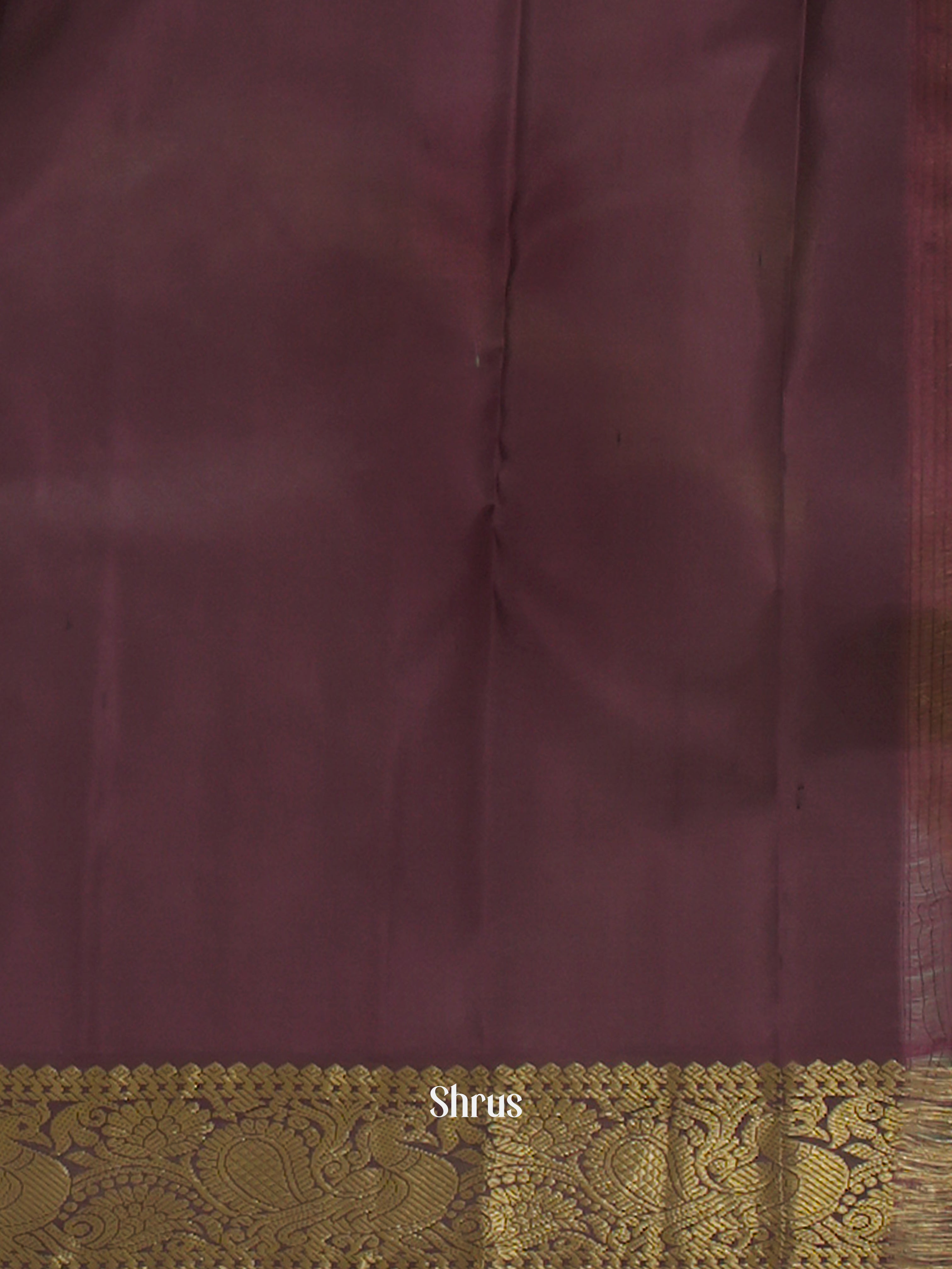 Mustardy Yellow & Maroon - Korvai Kanchipuram silk