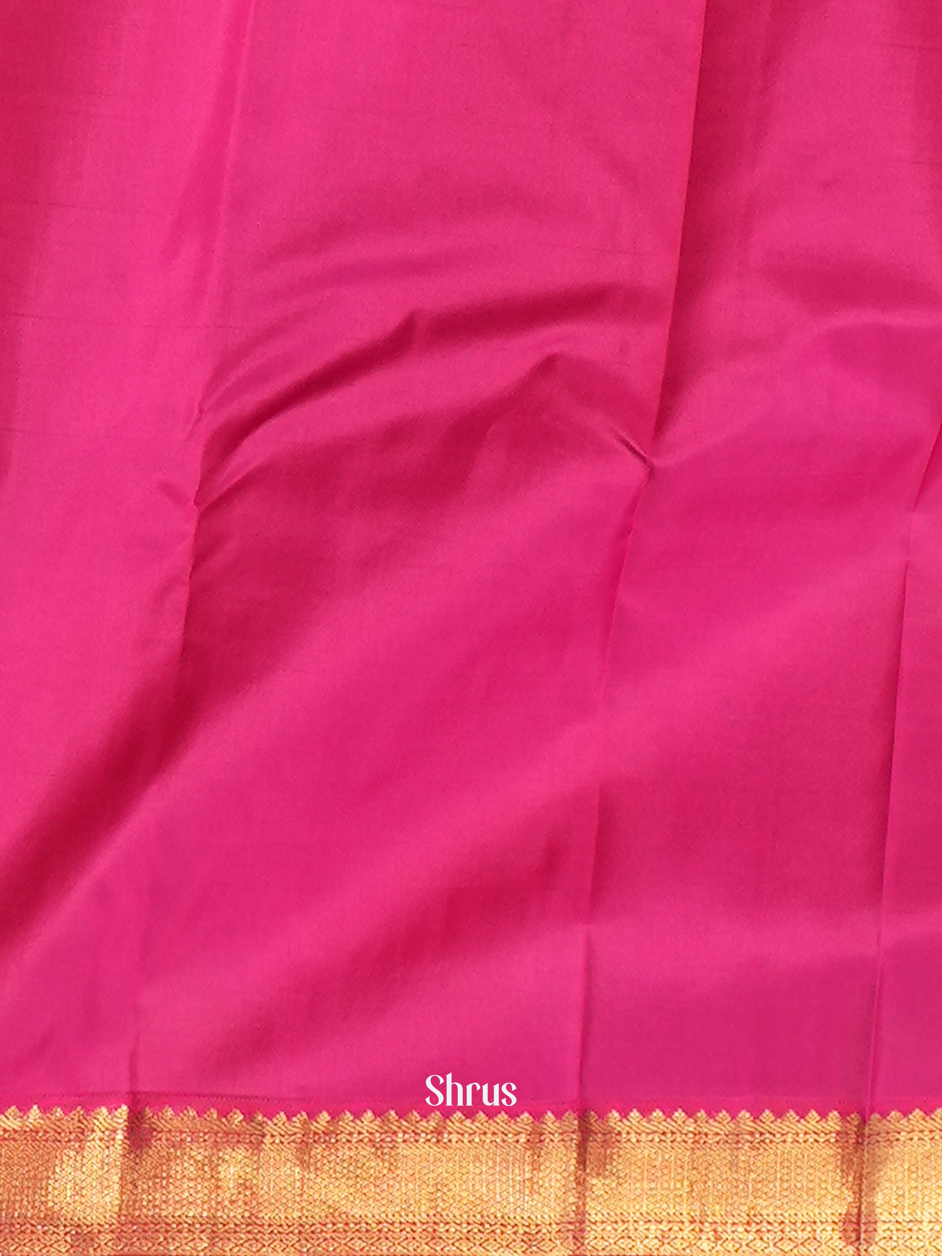 Mild Pink & Pink - Korvai Kanchipuram silk