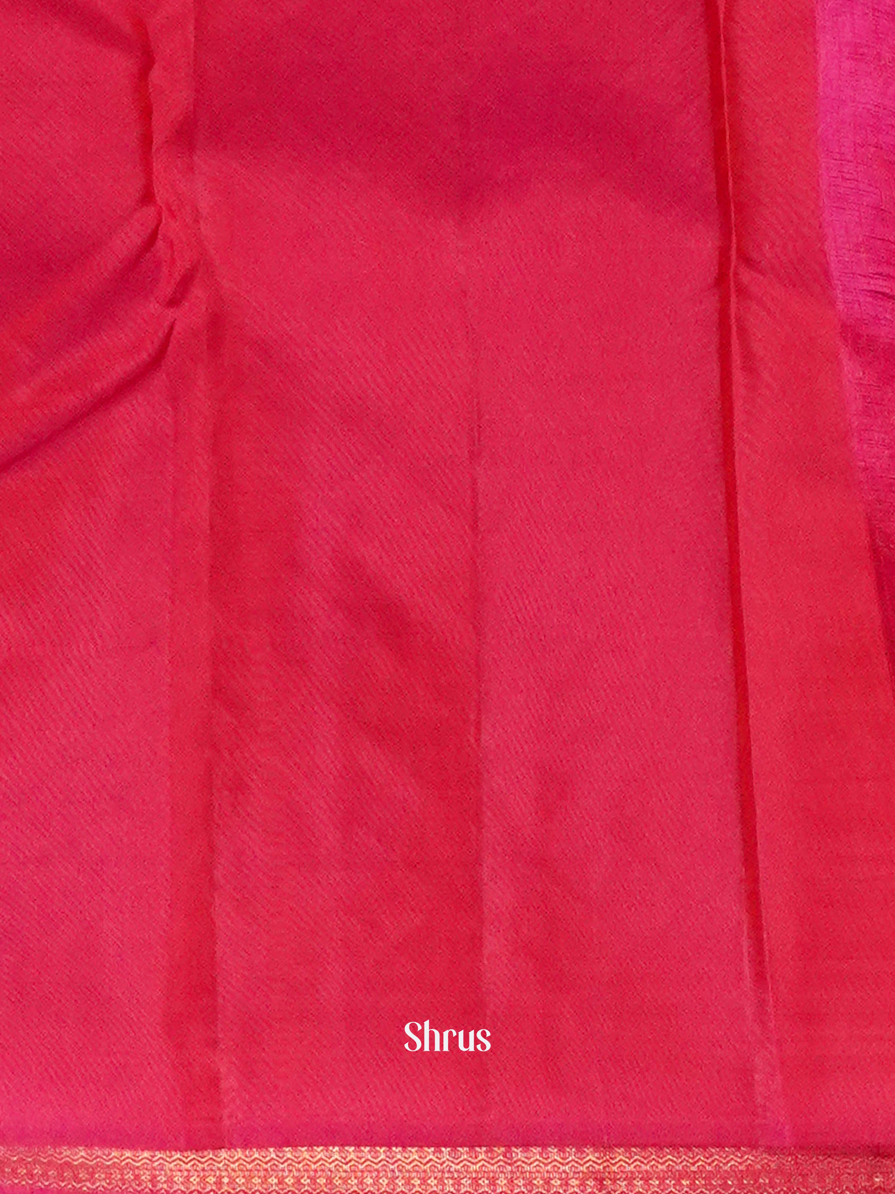 Pink (single tone) - Kanchipuram silk saree