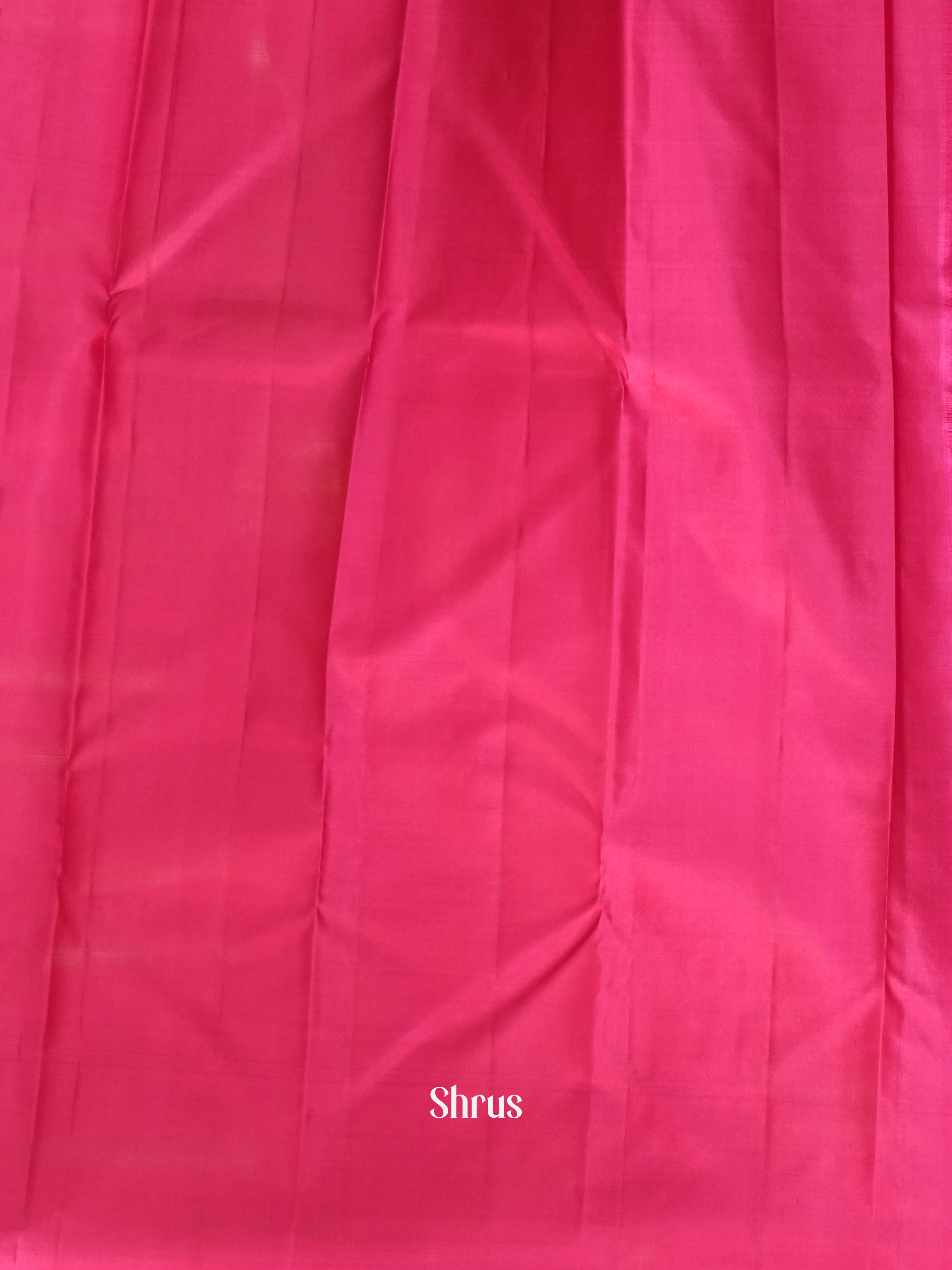 Pink(Single Tone)  - Kanchipuram silk Saree