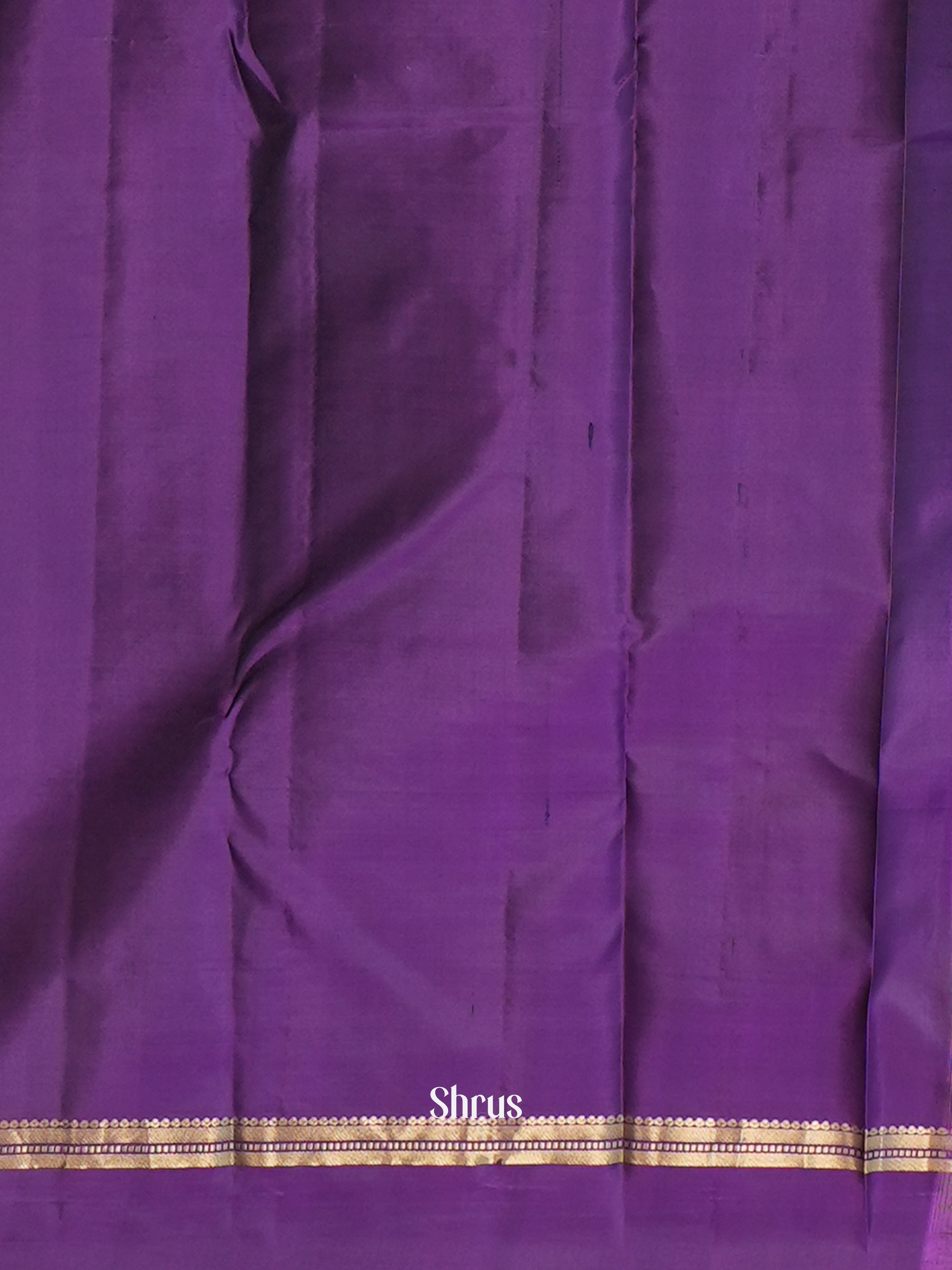 Green & Violet  -Kanchipuram silk