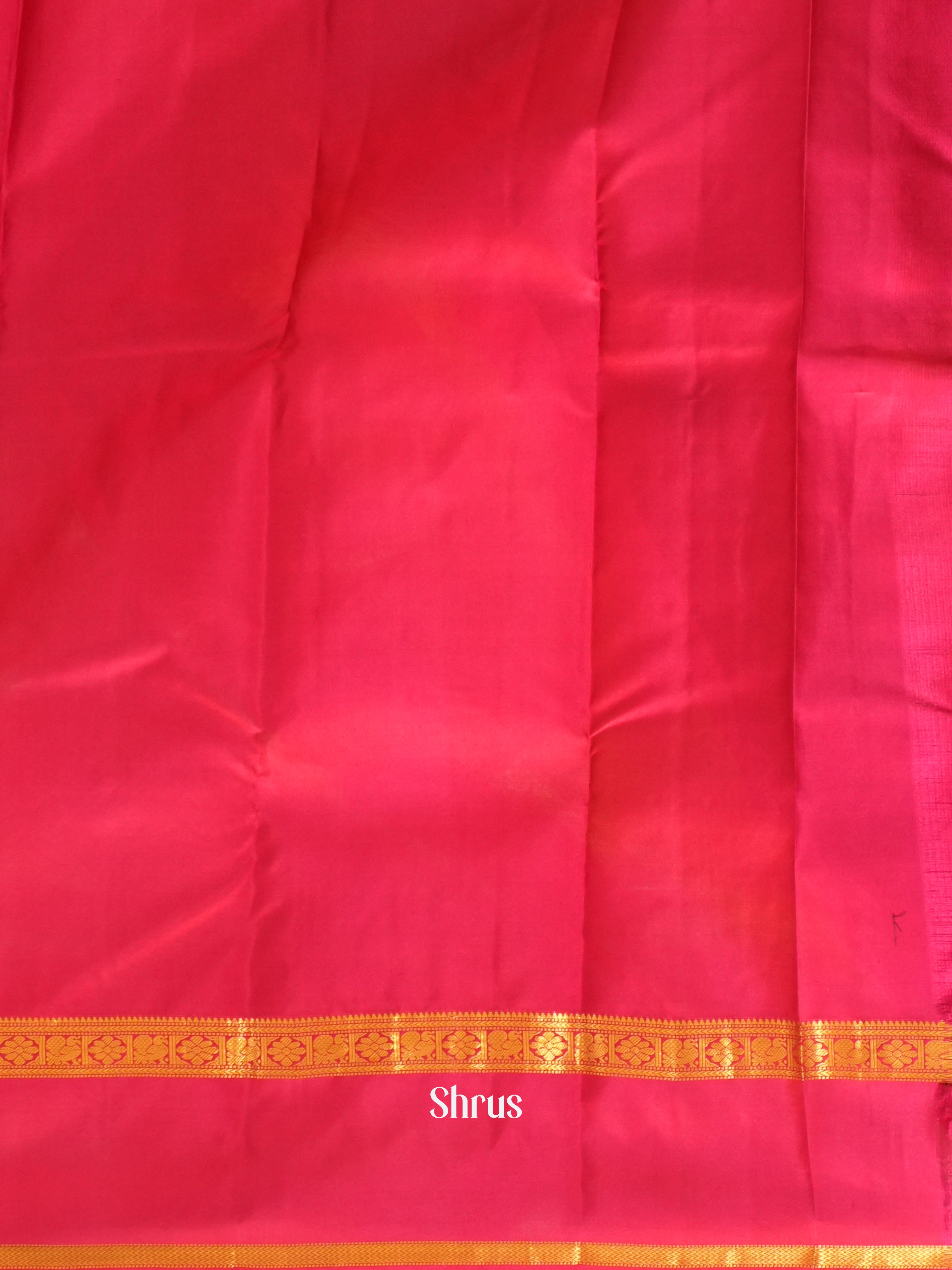 Yellow & Pink - Kanchipuram silk Saree