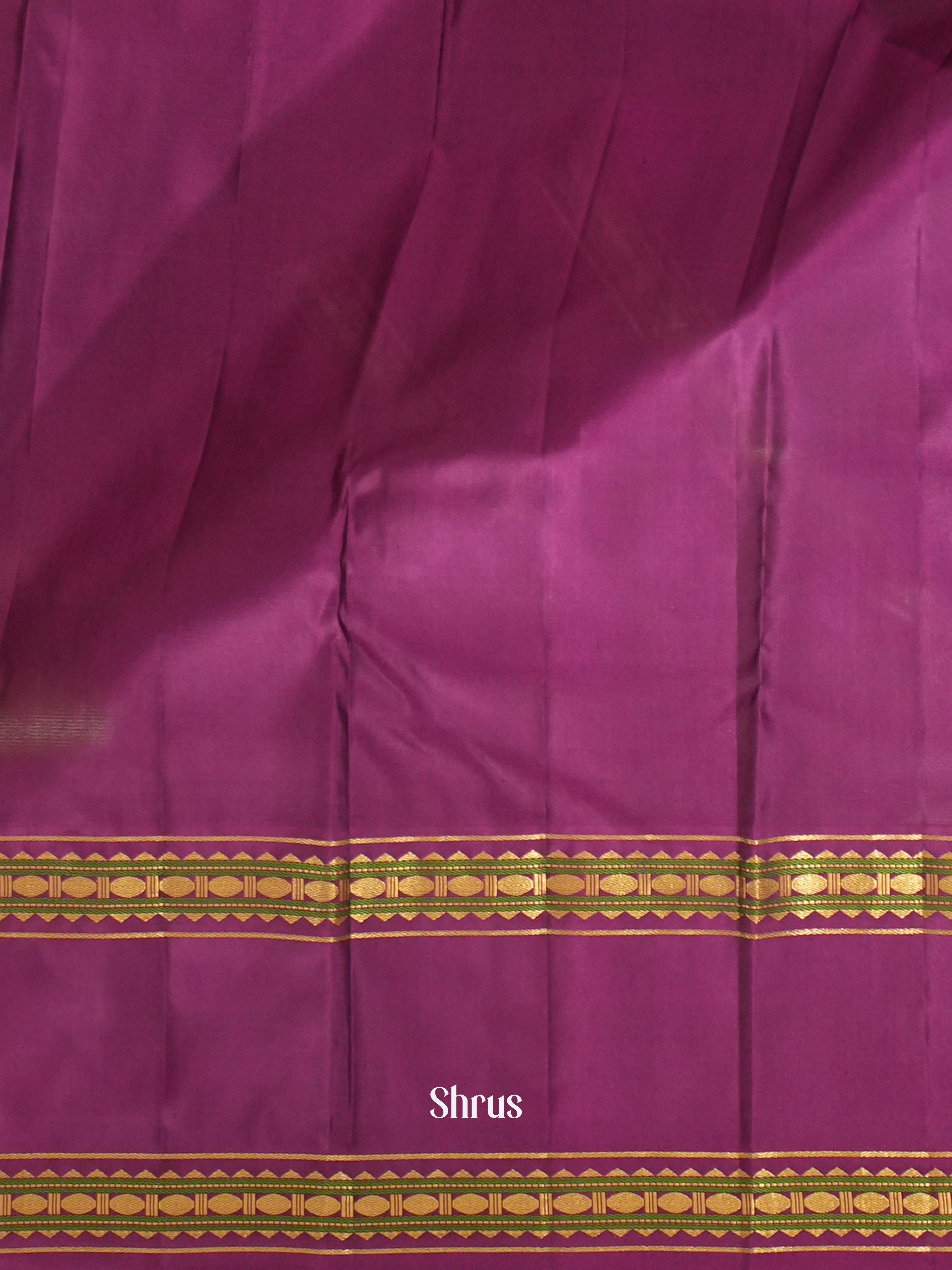 Blue & Majenta - Kanchipuram silk Saree