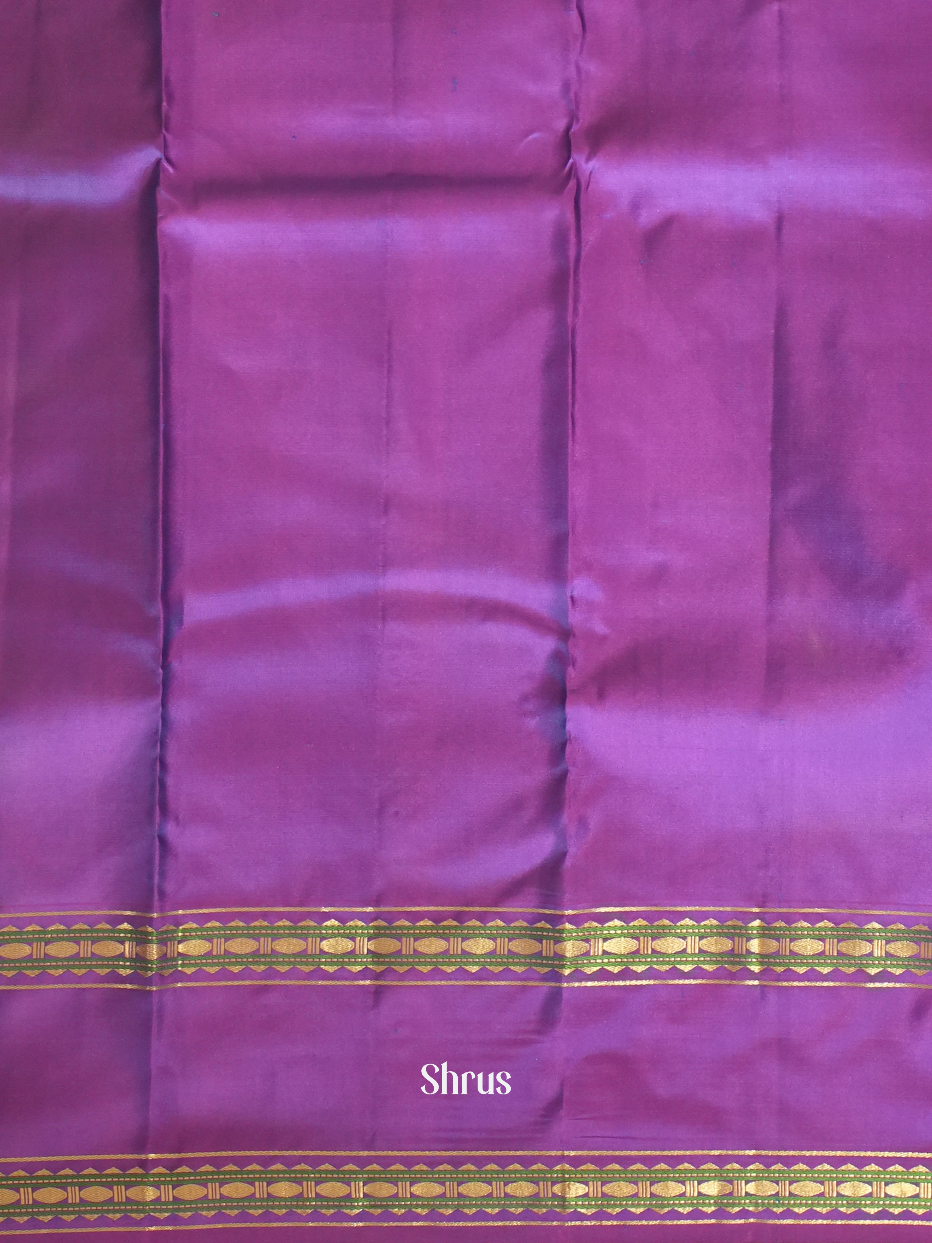 Blue & Purple - Kanchipuram silk Saree