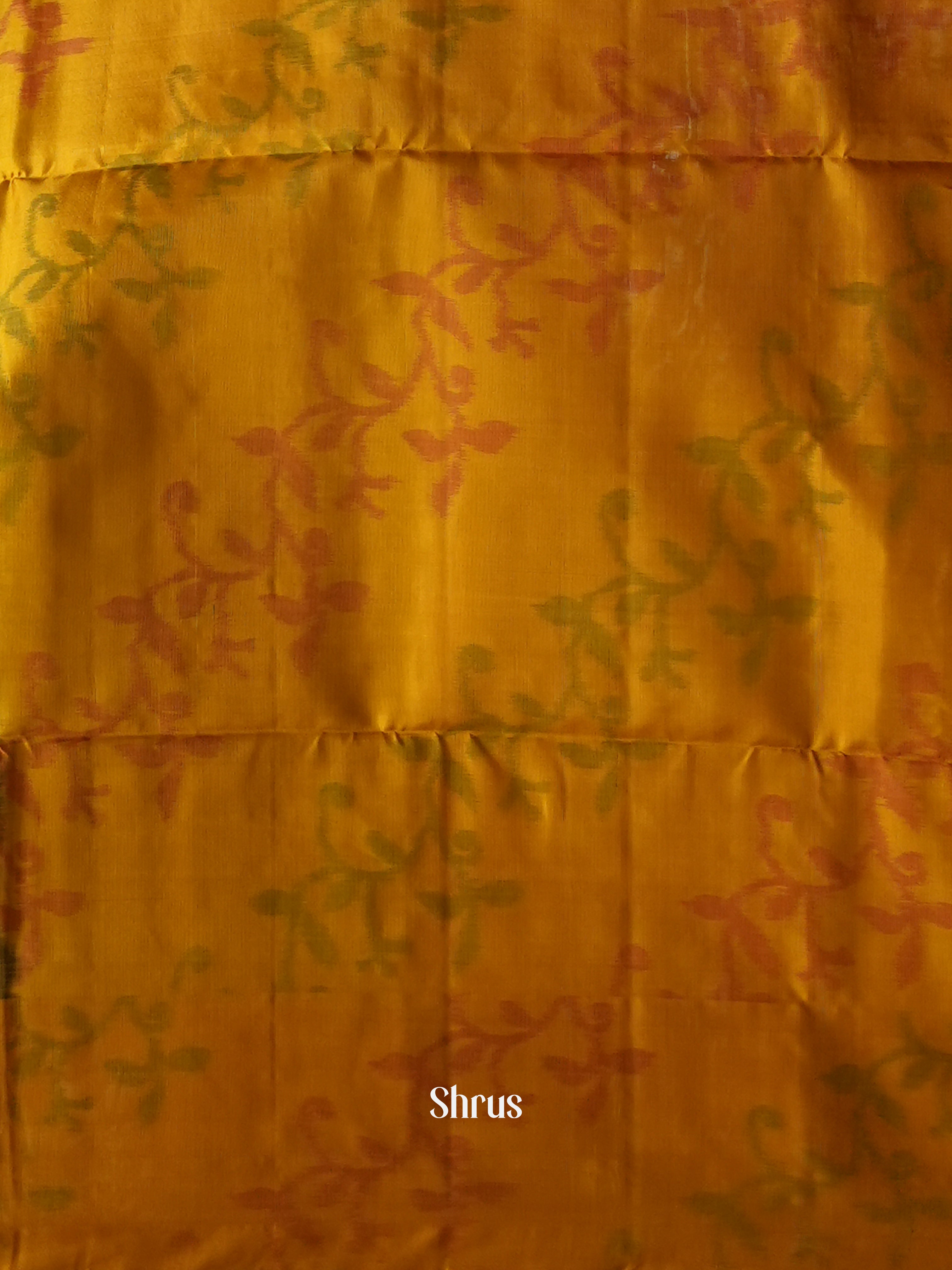 Black & Yellow - Soft Silk Saree