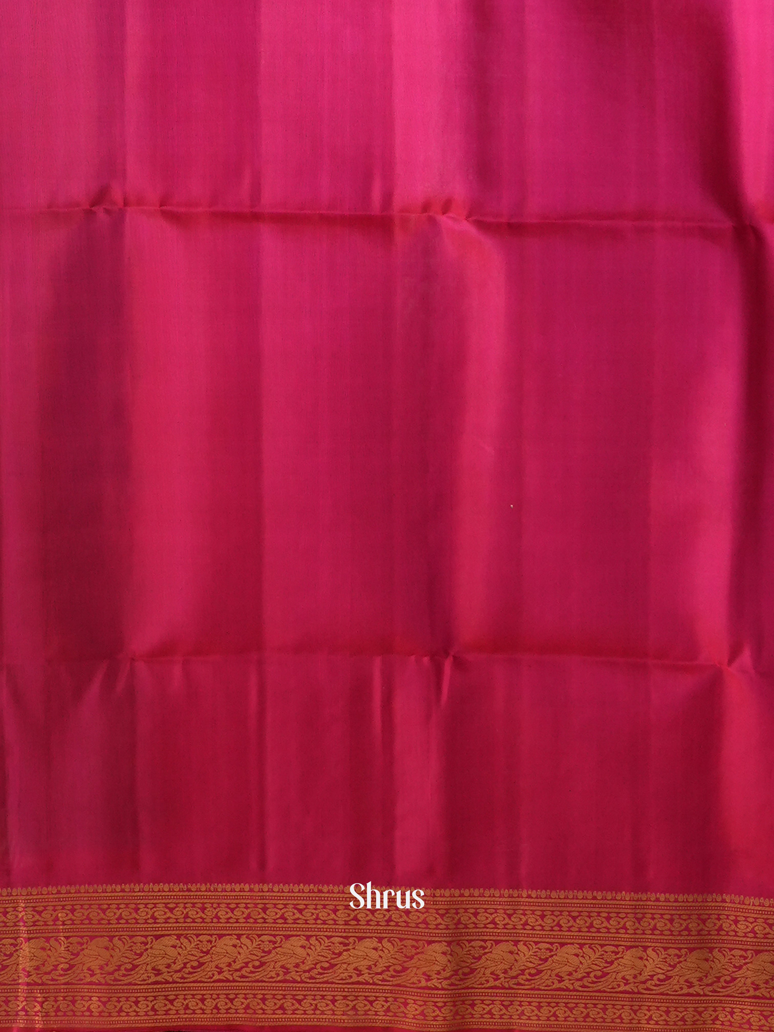 Purple & Pink  - Soft Silk Saree