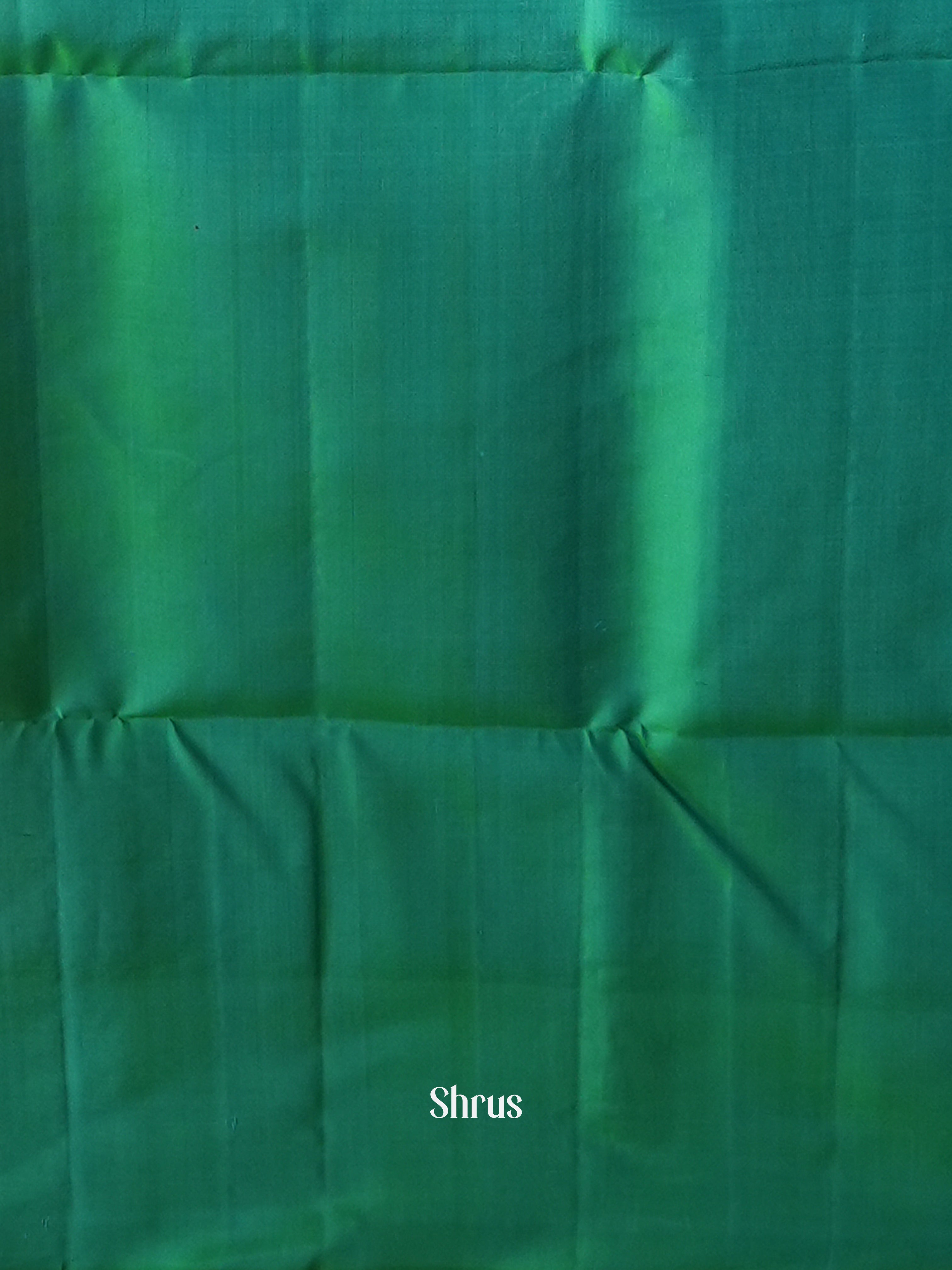 Purple & Green - Soft Silk Saree