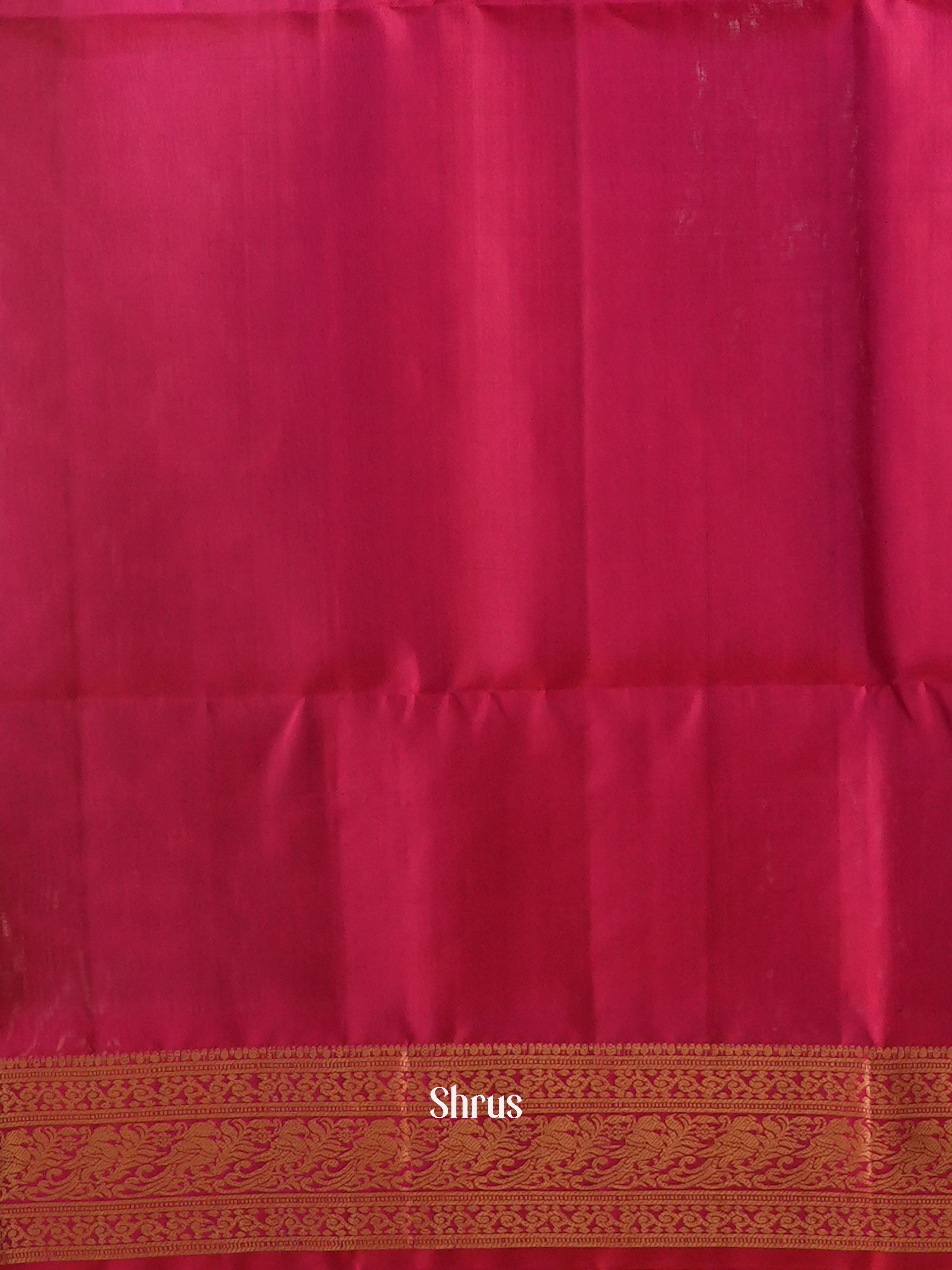 Purple & Pink - Soft Silk Saree