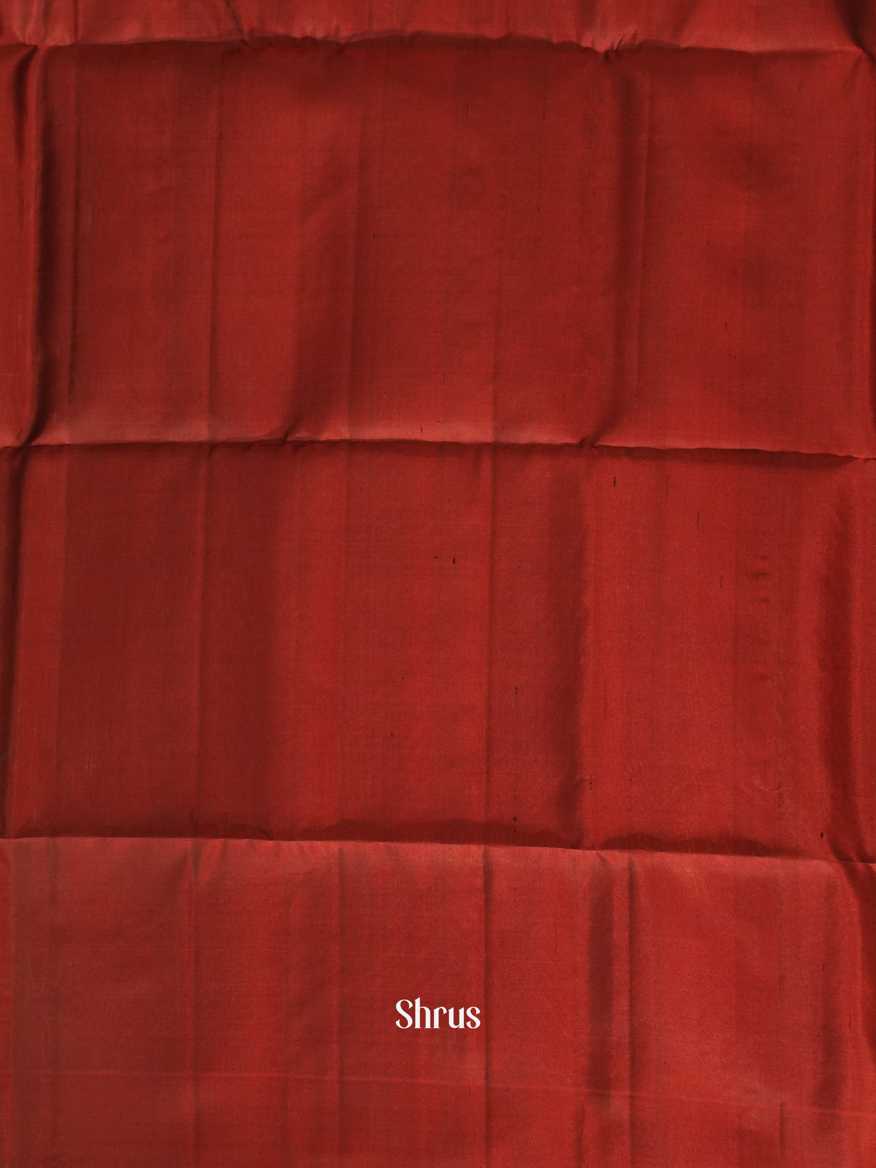 Brown & Maroon - Soft Silk Saree