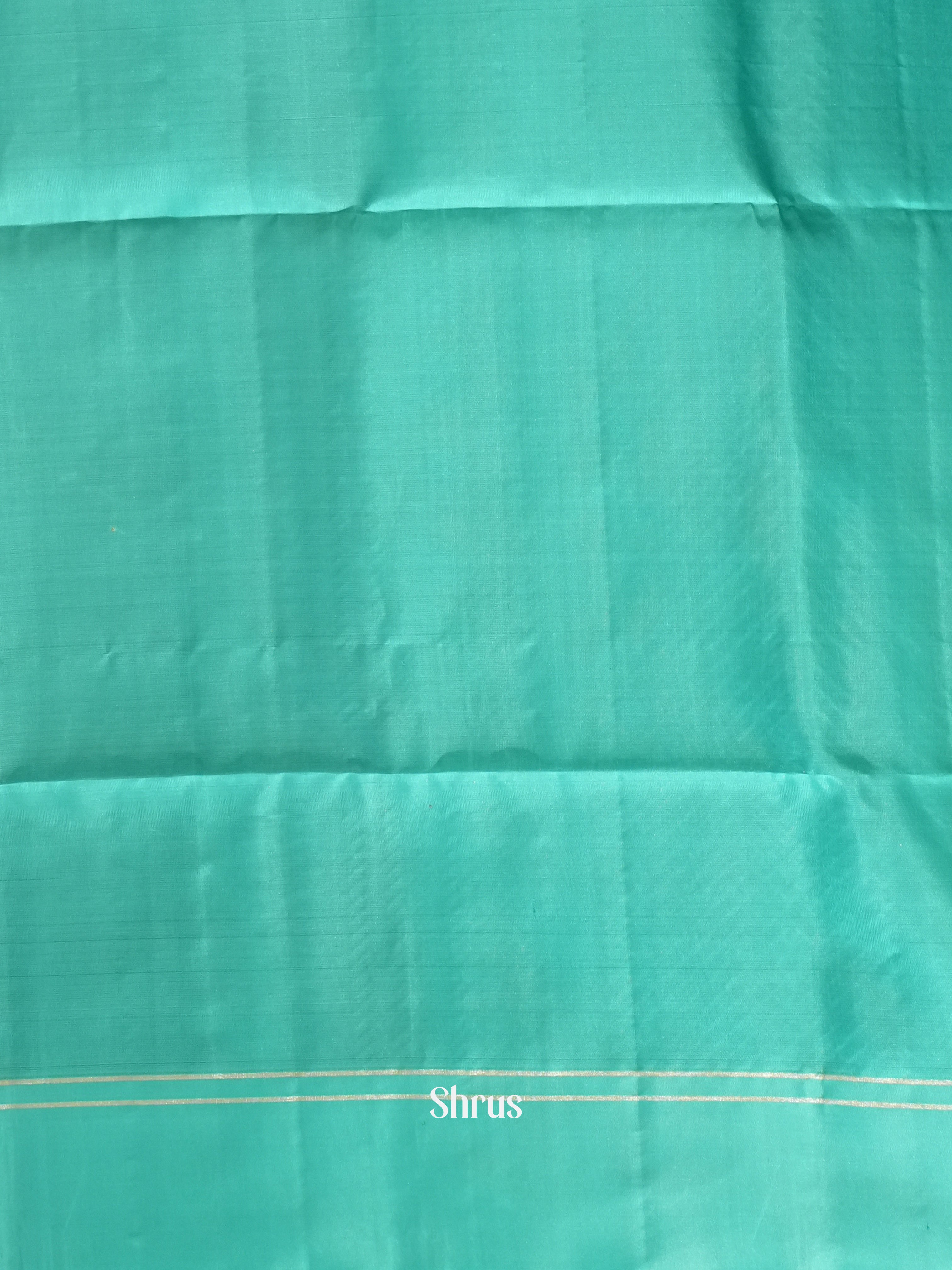 Peacock Green & Teal- Soft Silk Saree