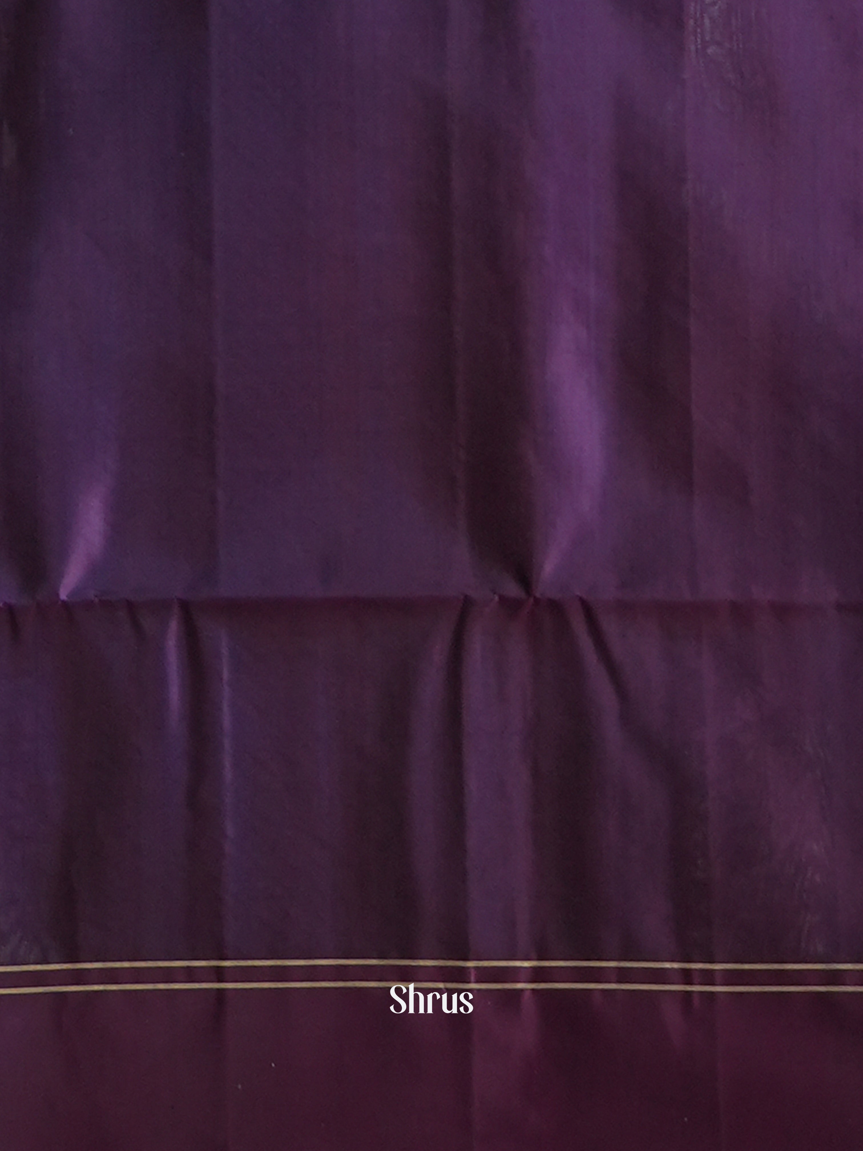 Blue & Purple - Soft Silk Saree