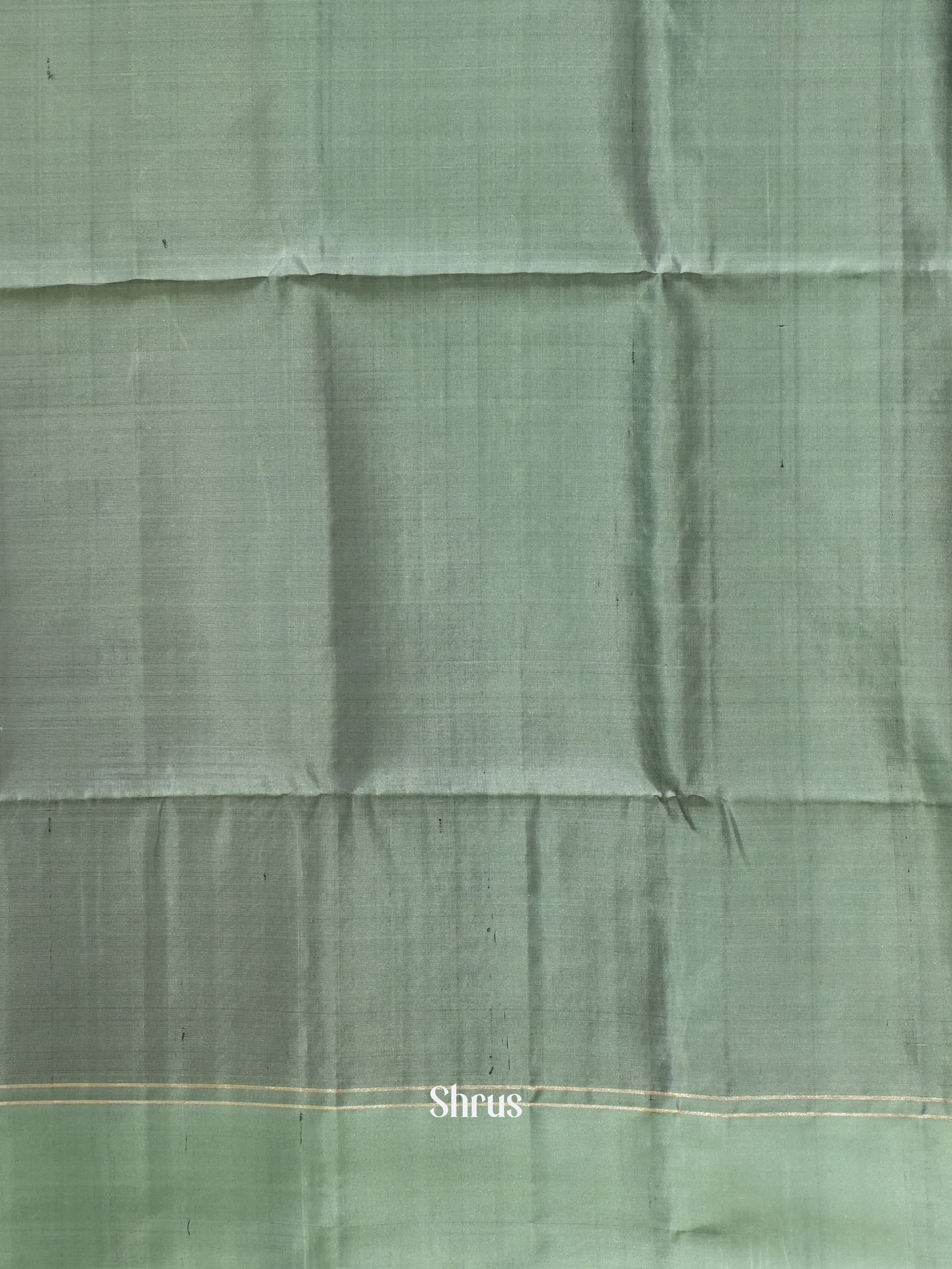 Brown & Green - Soft Silk Saree