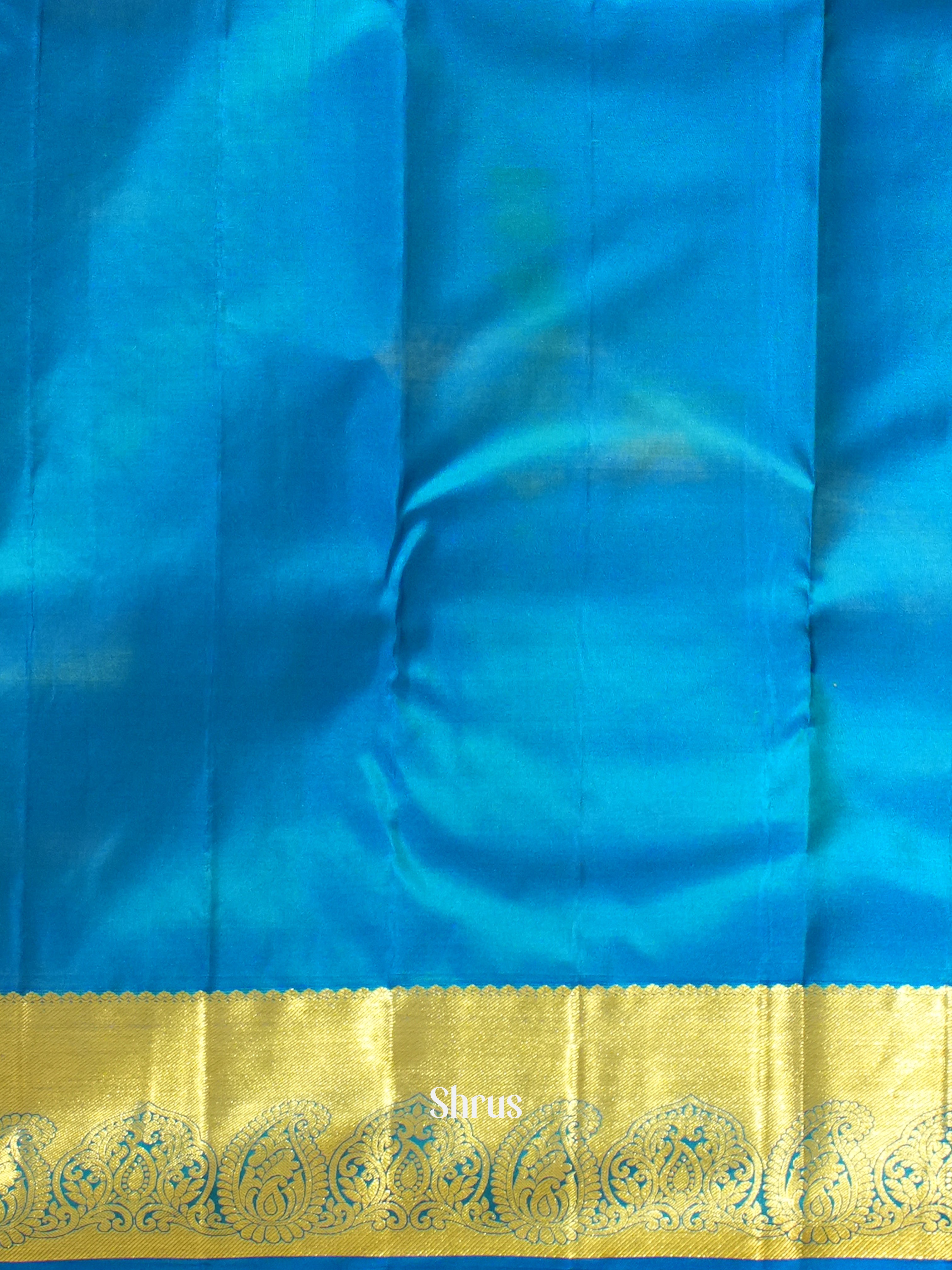 Green & Blue - Korvai Kanchipuram silk Saree