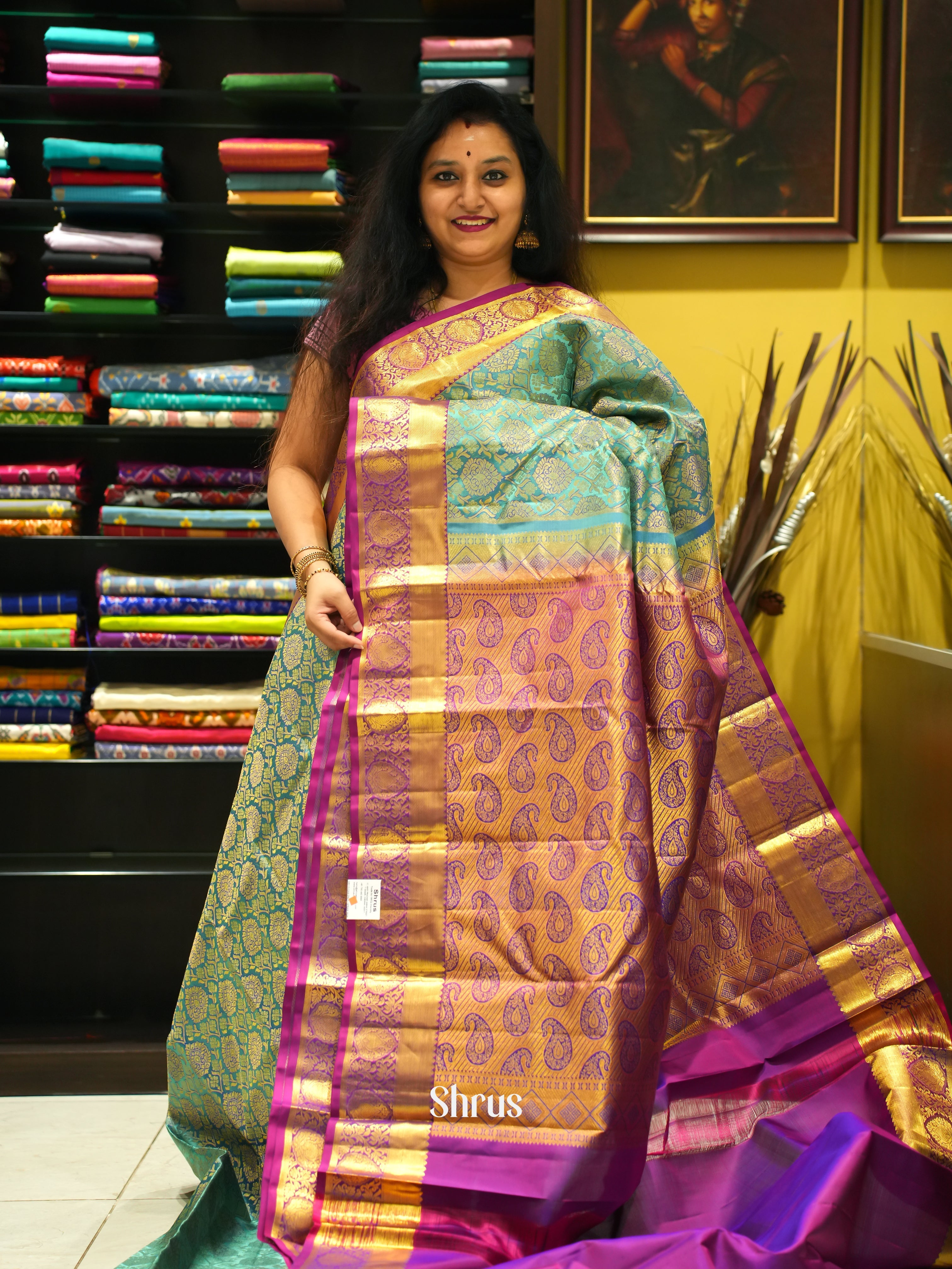 CES31724 - Kanchipuram silk Saree