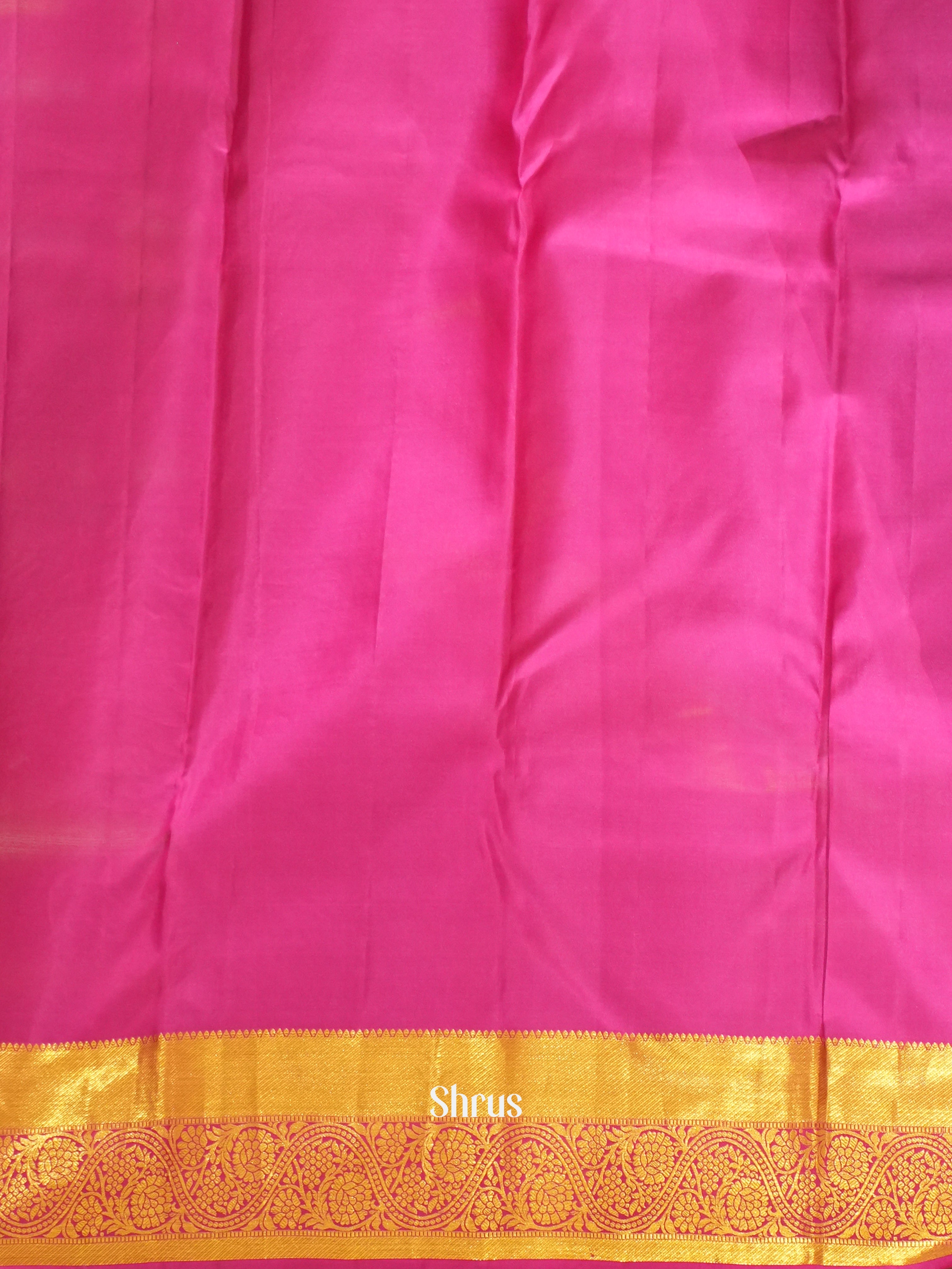 Green & Pink - Korvai Kanchipuram silk Saree