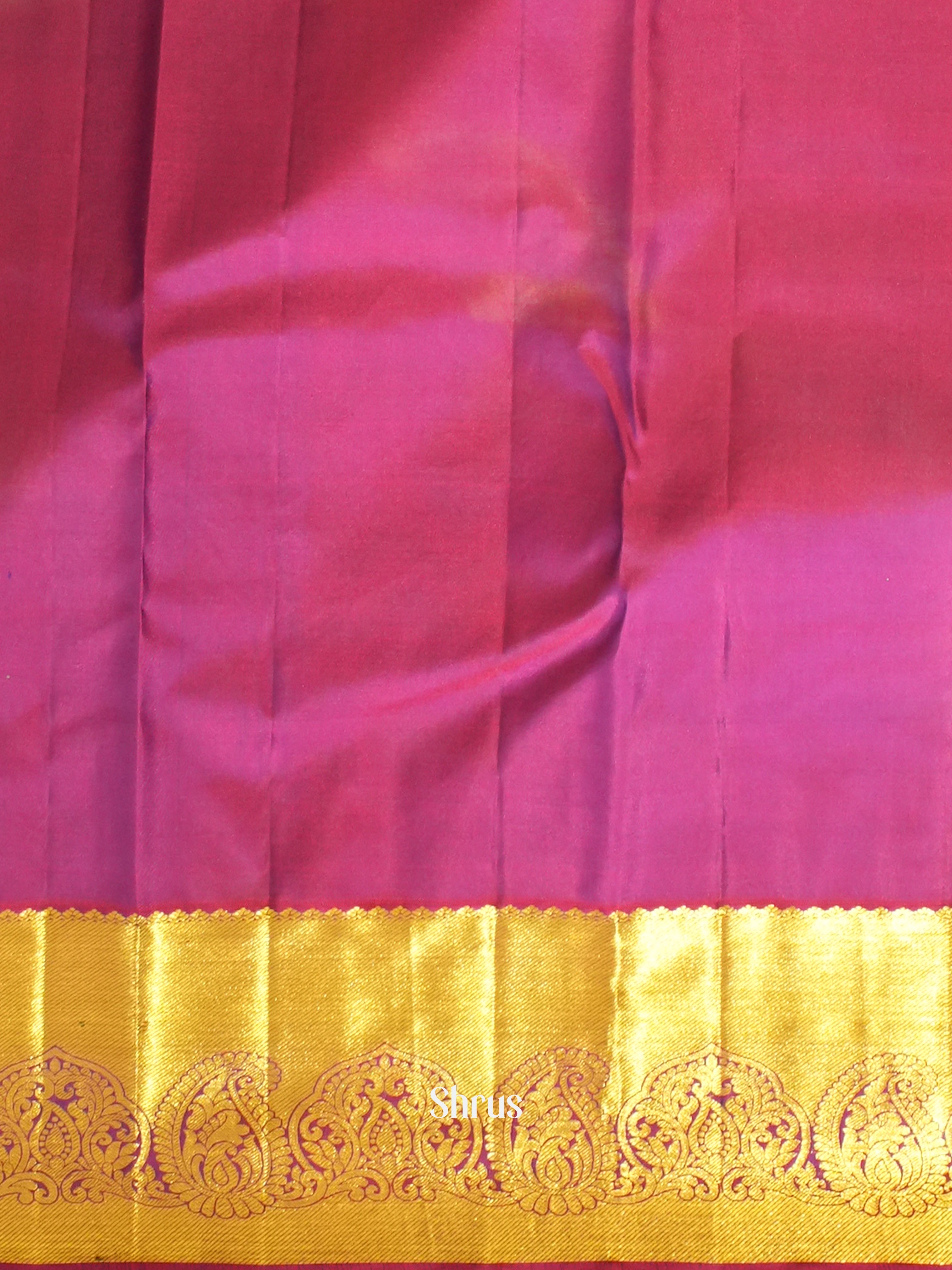 Blue & Majenta - Kanchipuram silk Saree