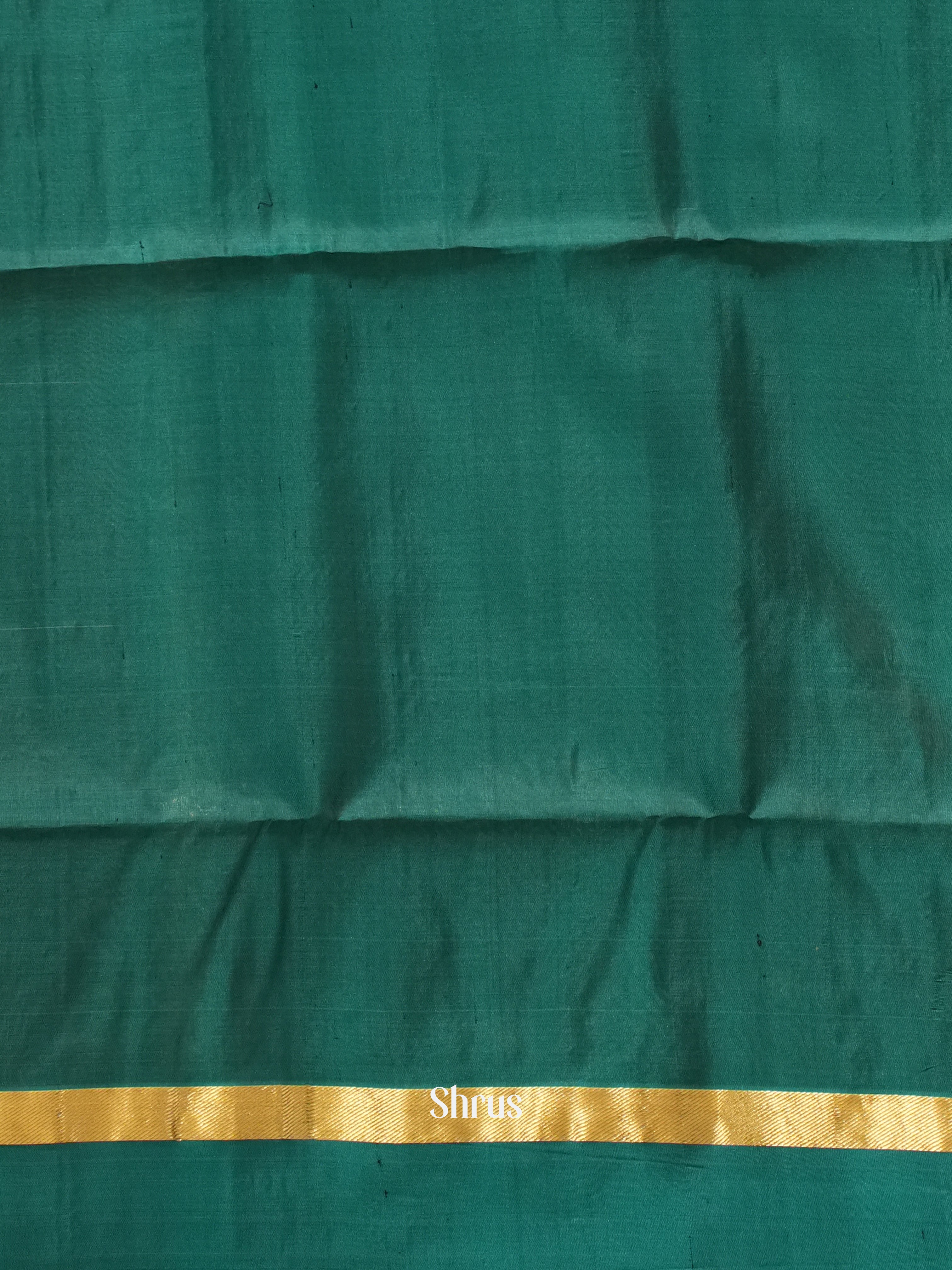 Grey & Green - Soft Silk Saree