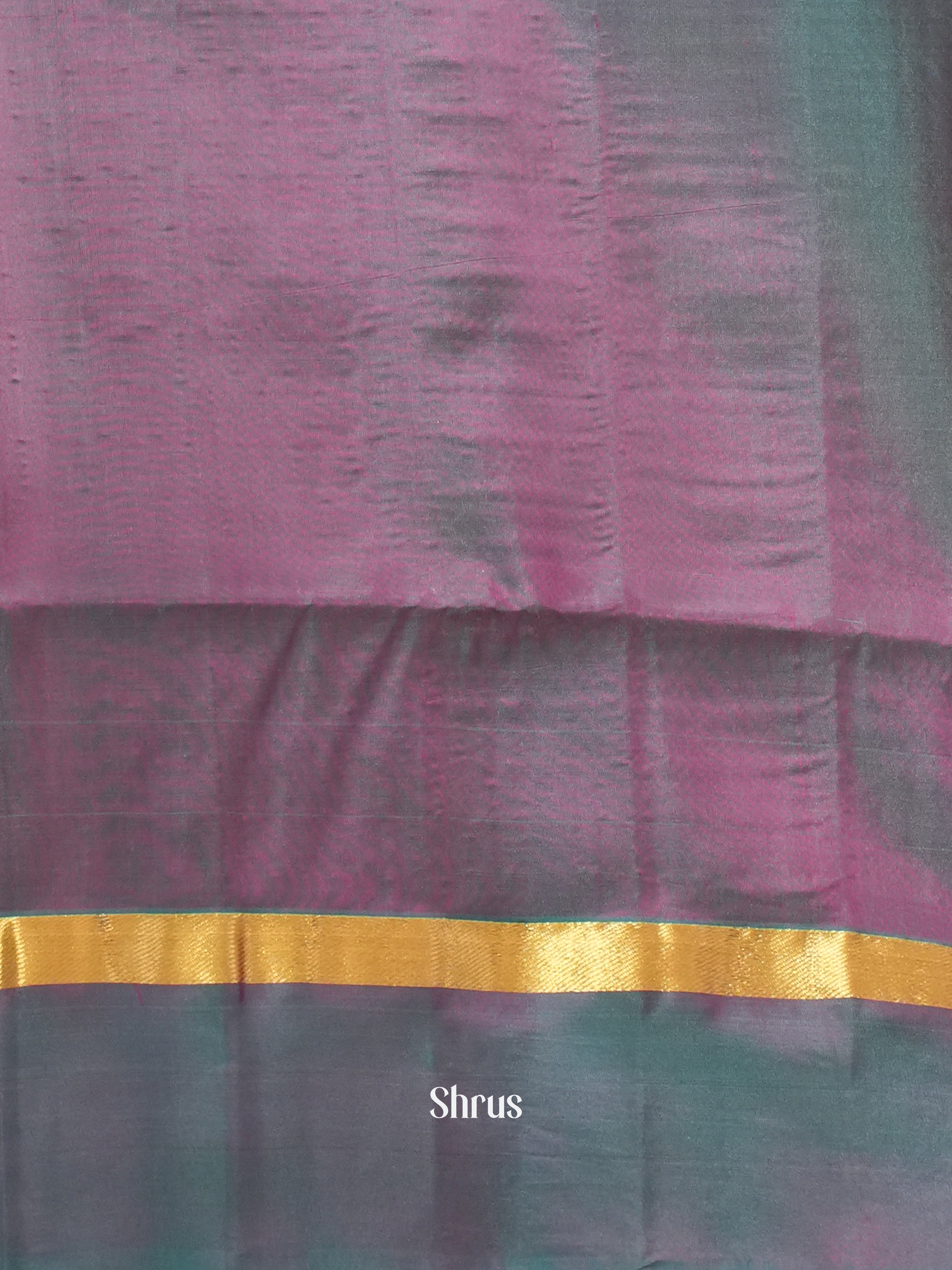 Maroon & Purple - Soft Silk Saree