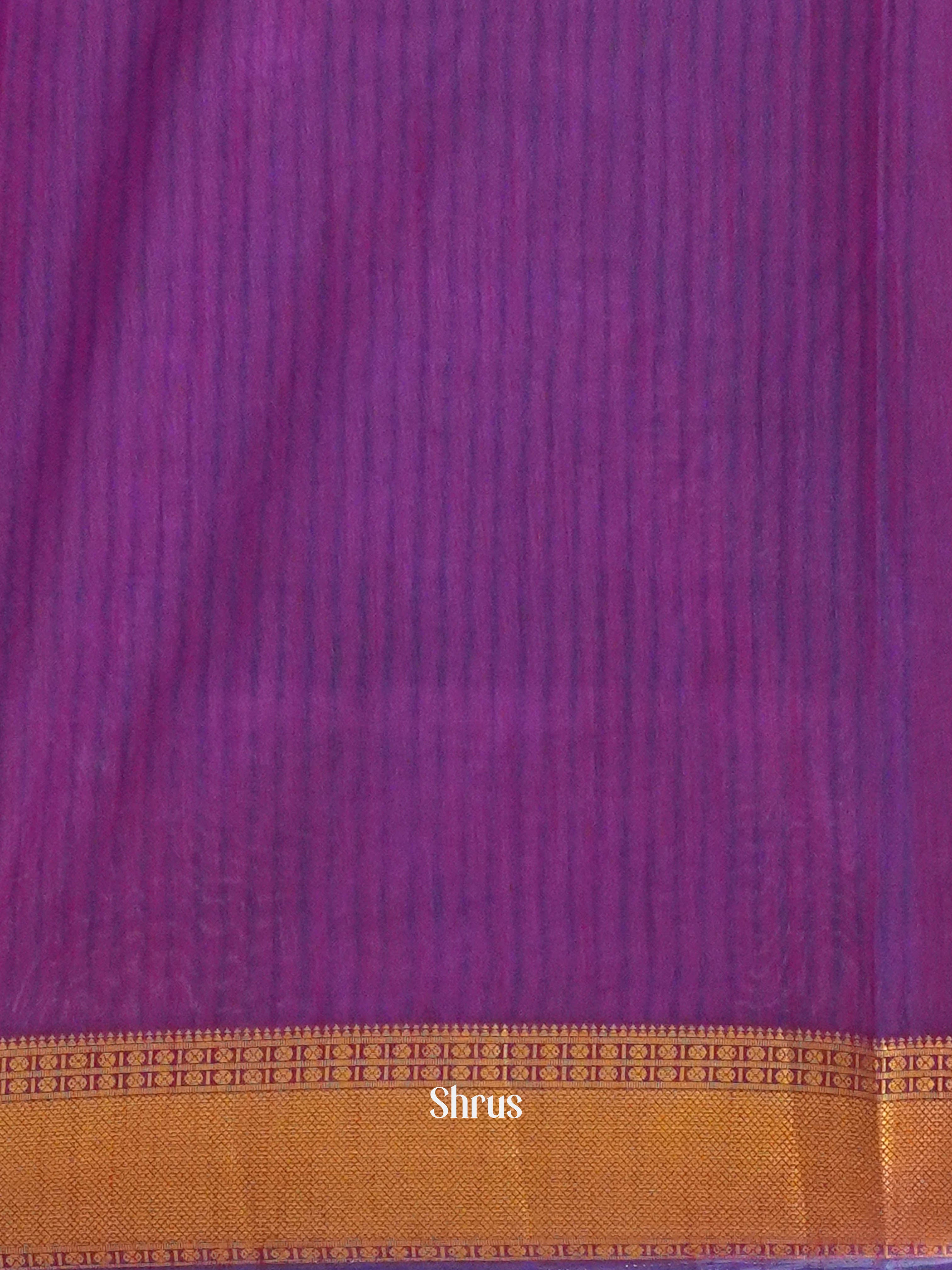 Blue & Purple- Semi Patola Saree