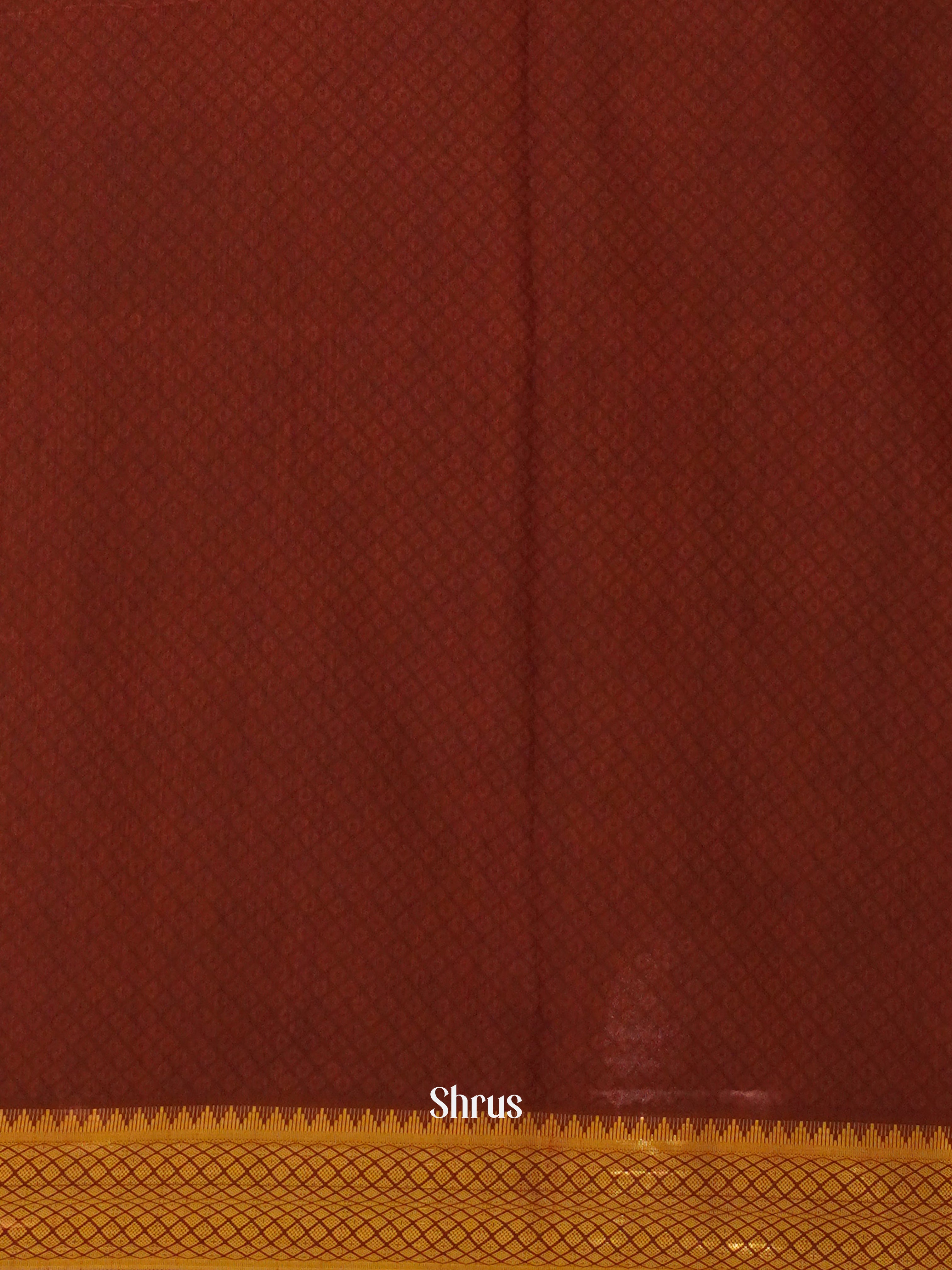 Black & Maroon - Semi Patola Saree