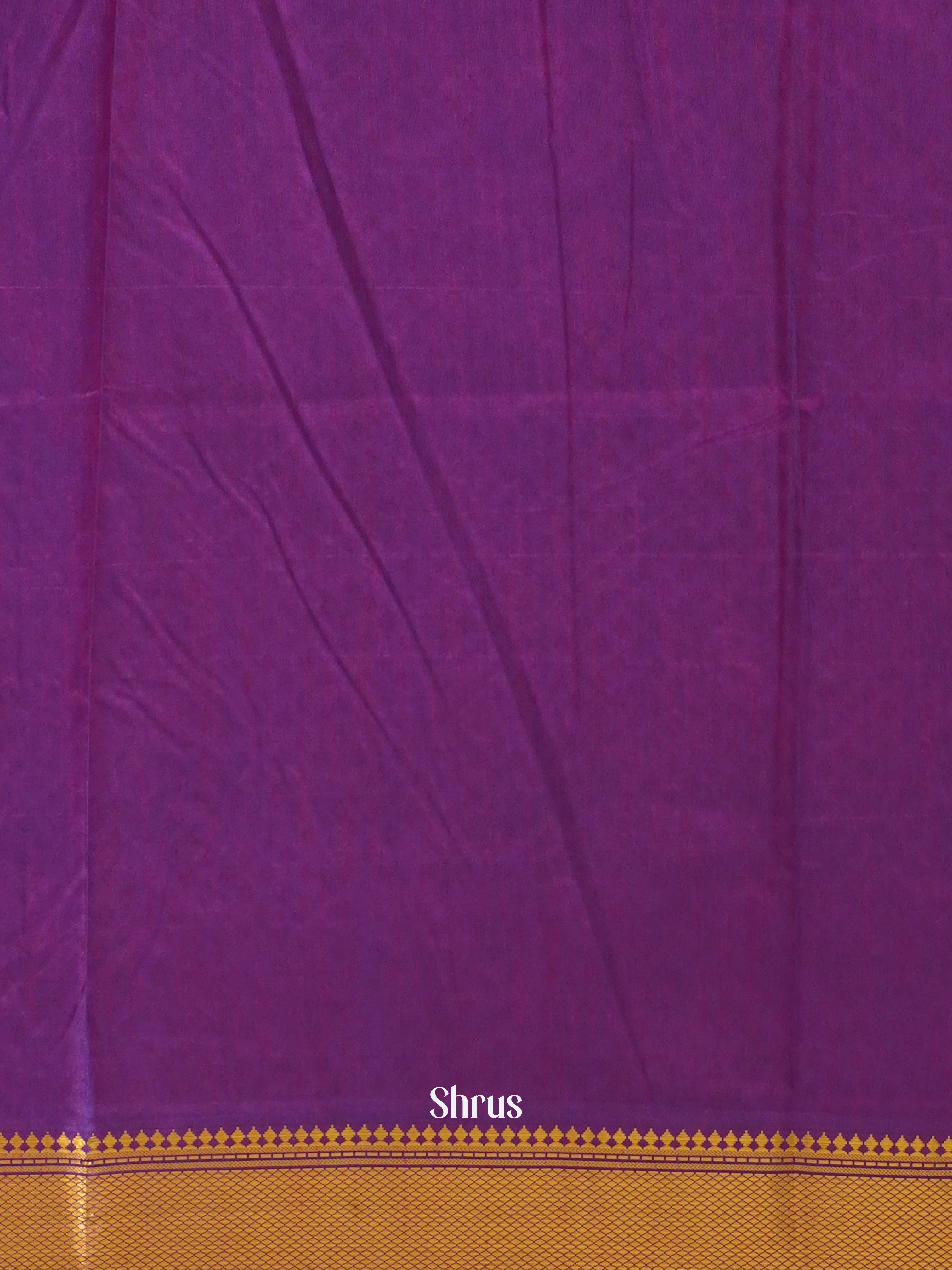 Blue & Purple - Semi Patola Saree