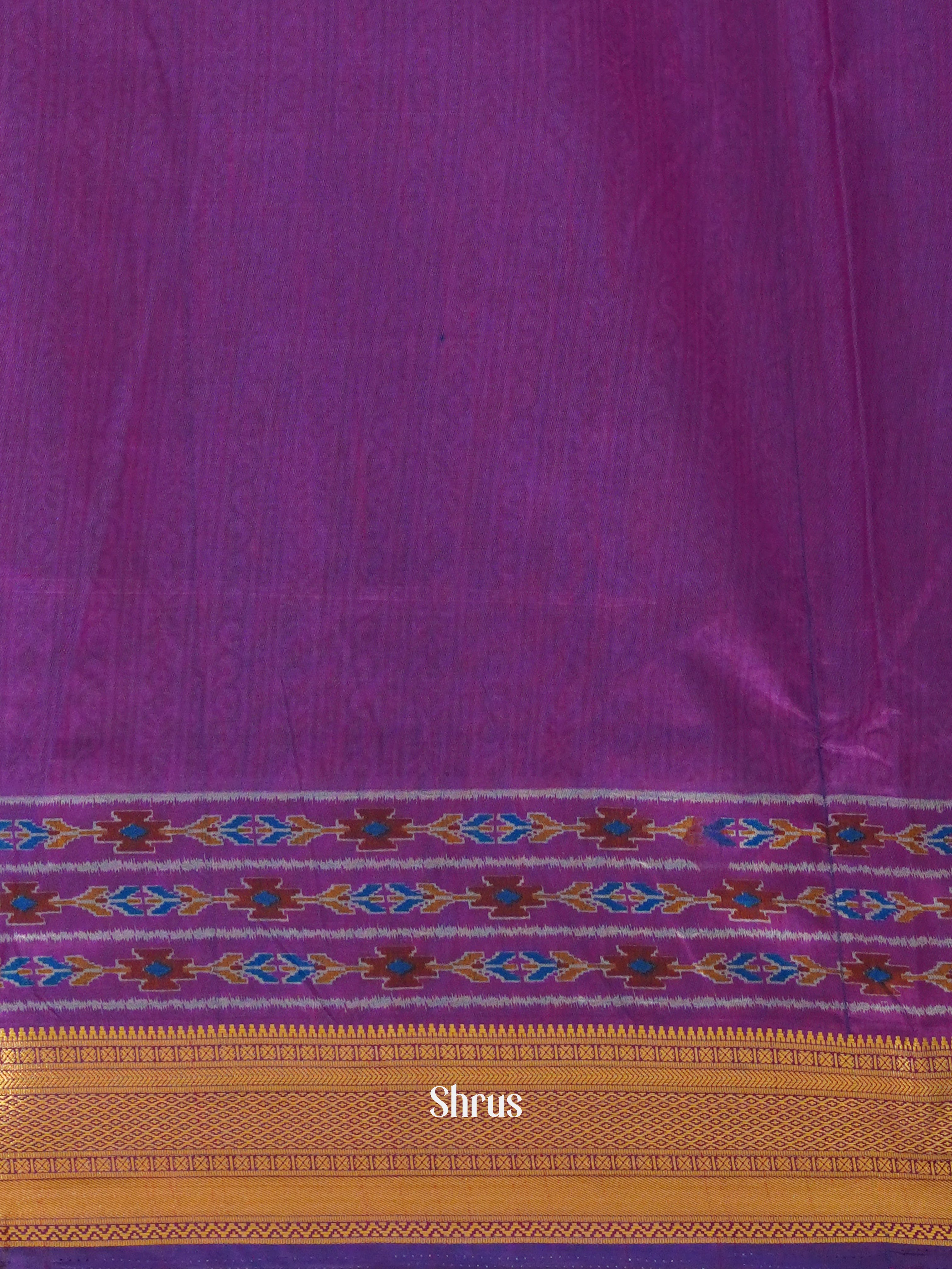 Blue & Purple - Semi Patola Saree