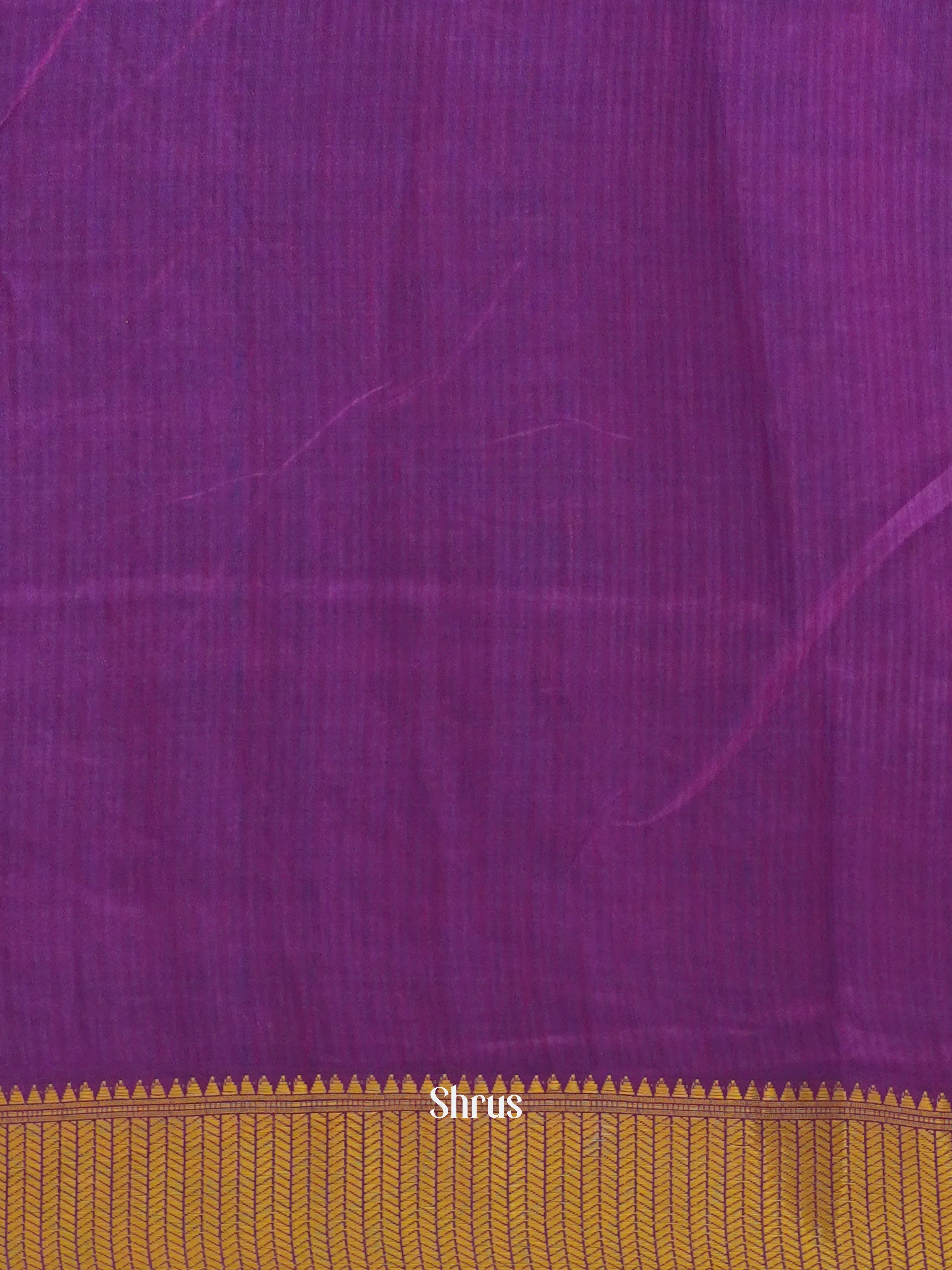 Blue & Purple - Semi Patola Saree