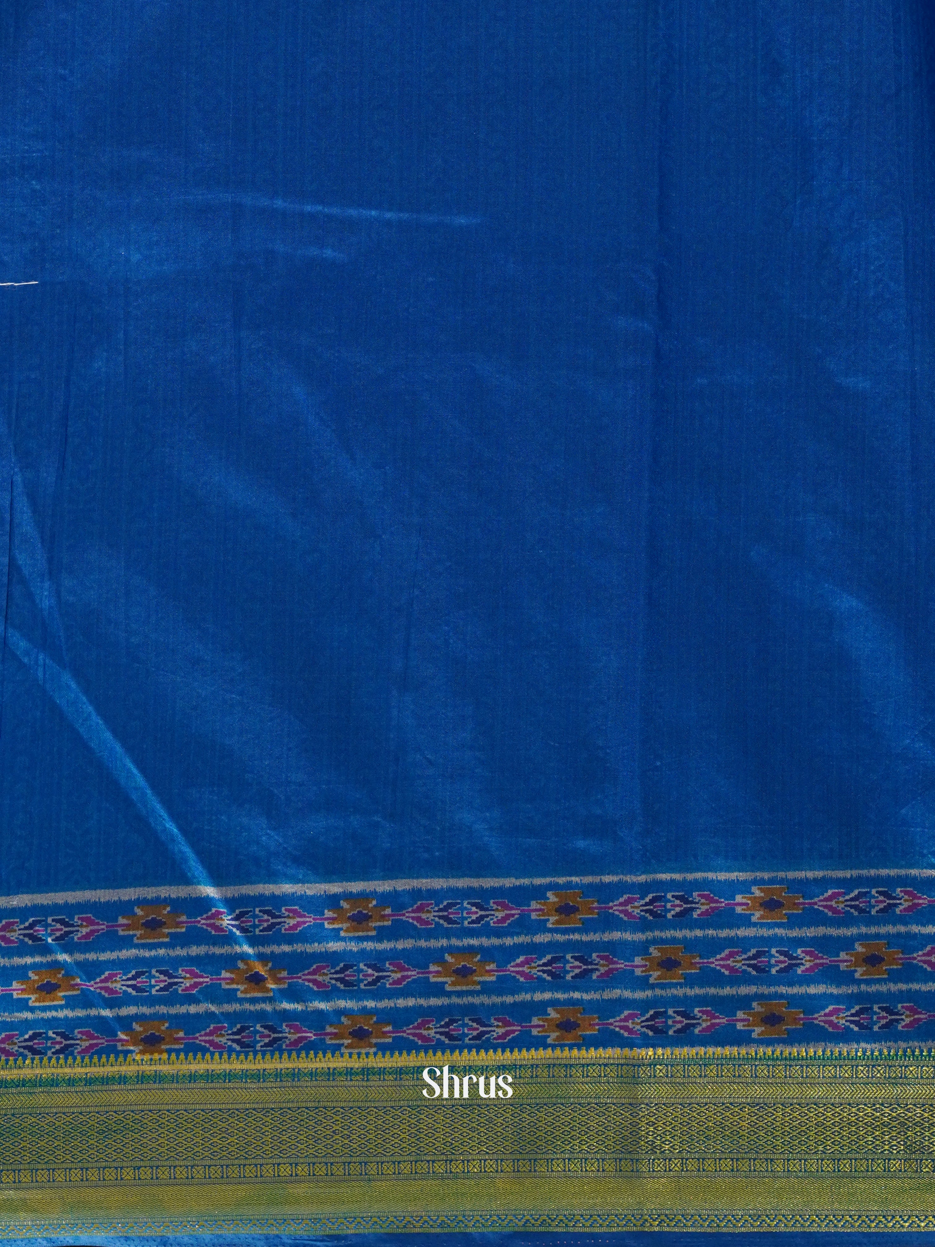 Blue- Semi Patola Saree