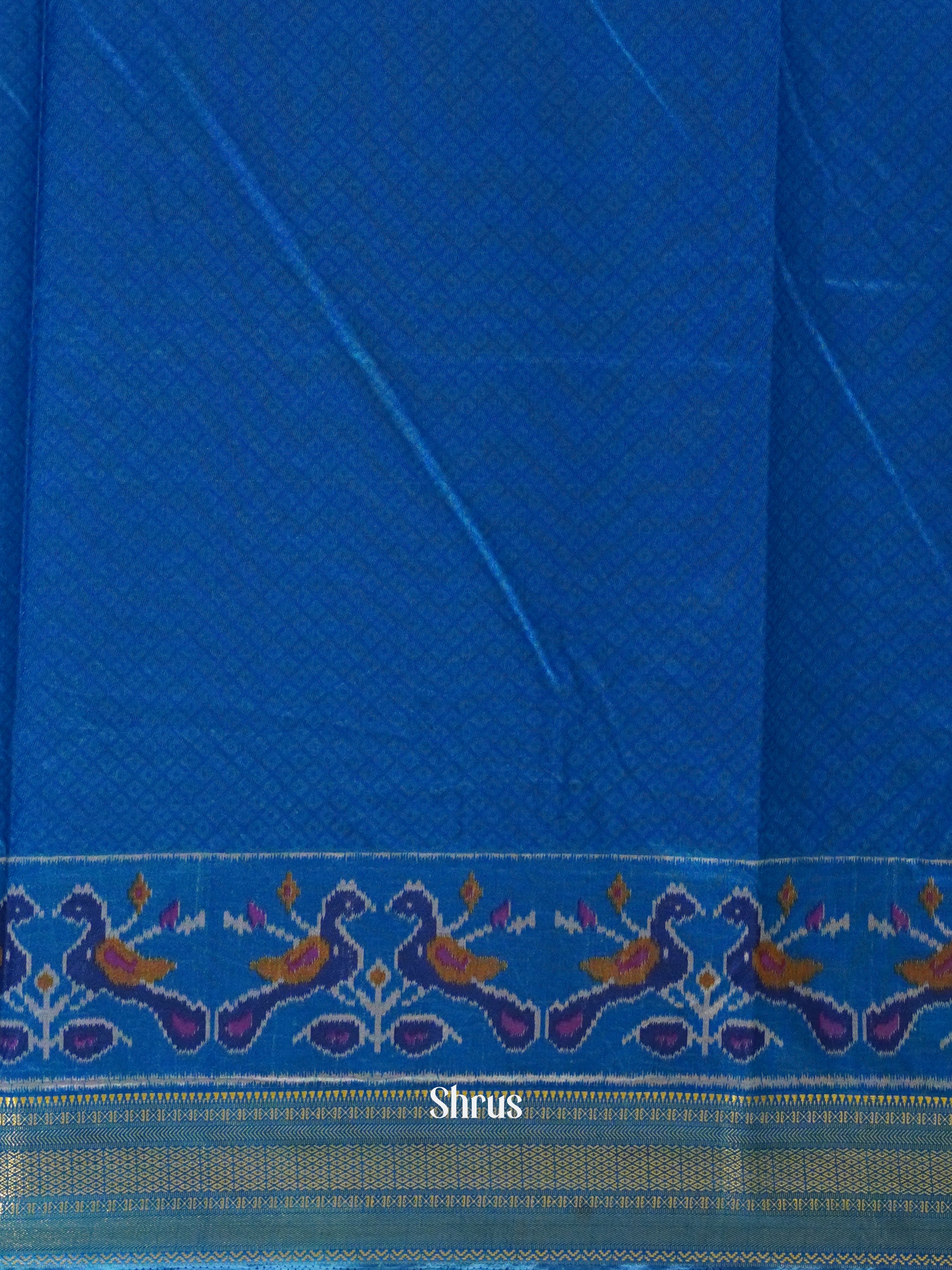 Blue - Semi Patola Saree