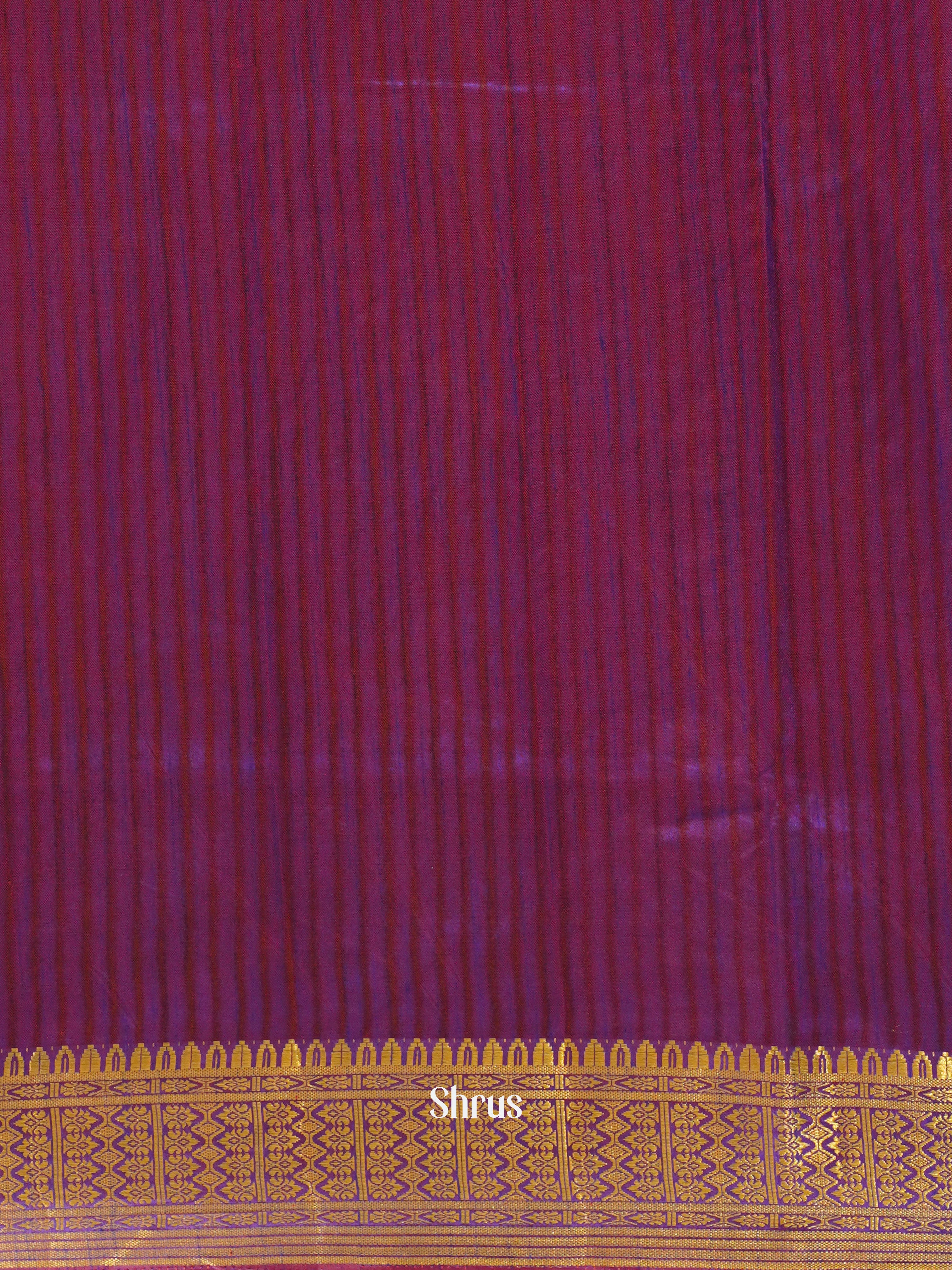 Pink & Purple - Semi Patola Saree