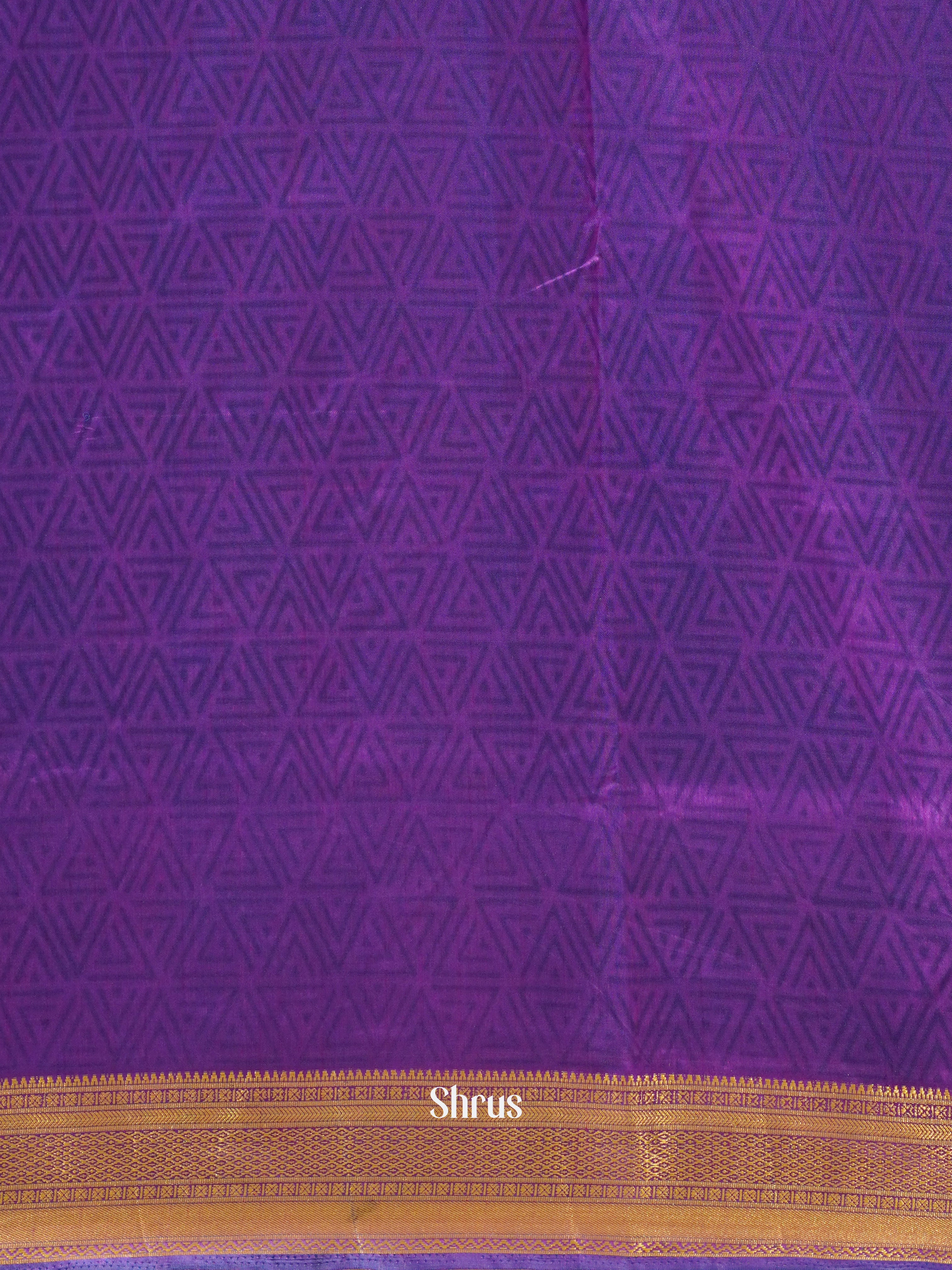 Blue & Purple - Semi Patola Saree