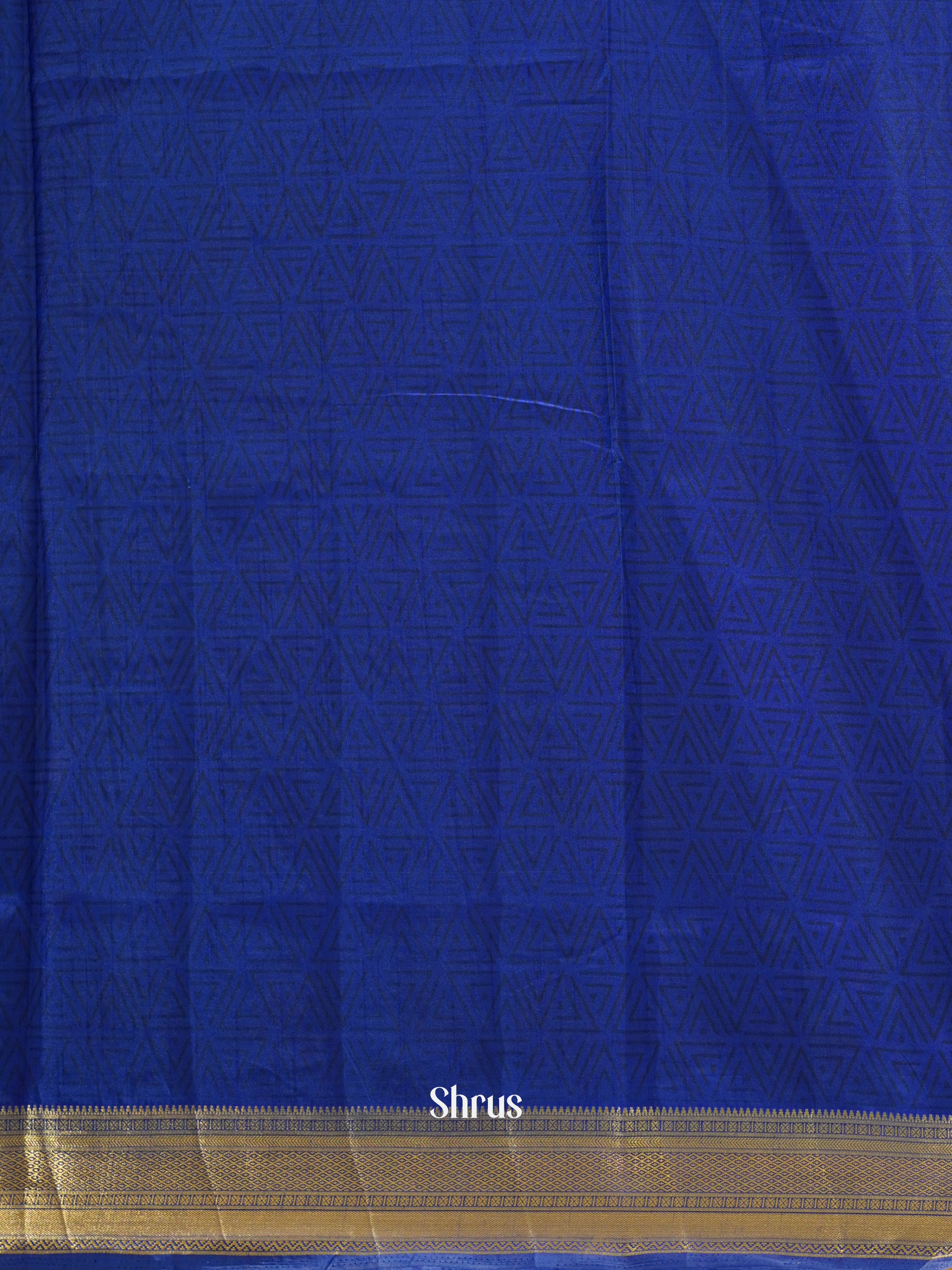 Purple & Blue - Semi Patola Saree