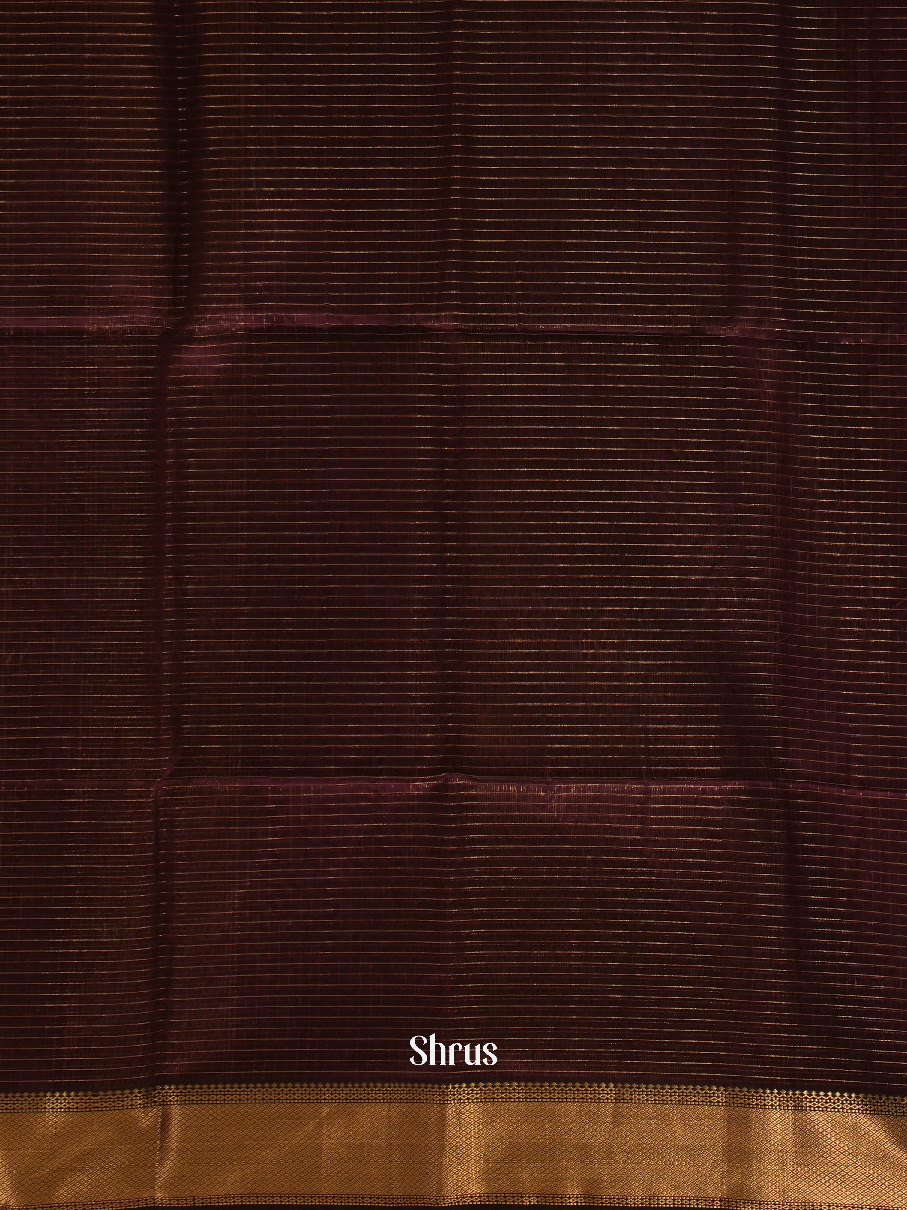 Brown (Single Tone)- Maheshwari silkcotton Saree