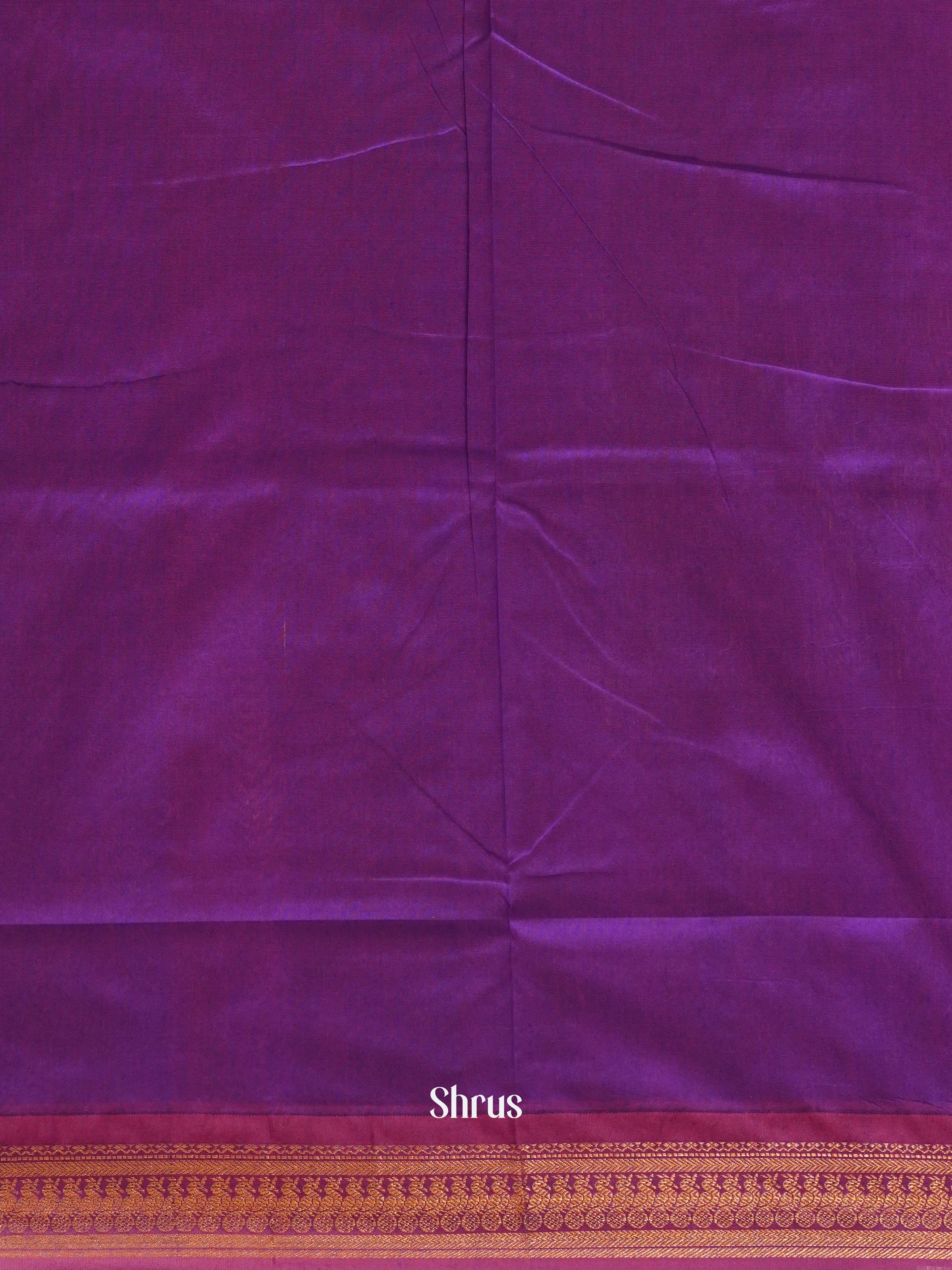 Grey Green & Purple  - Kalyani Cotton