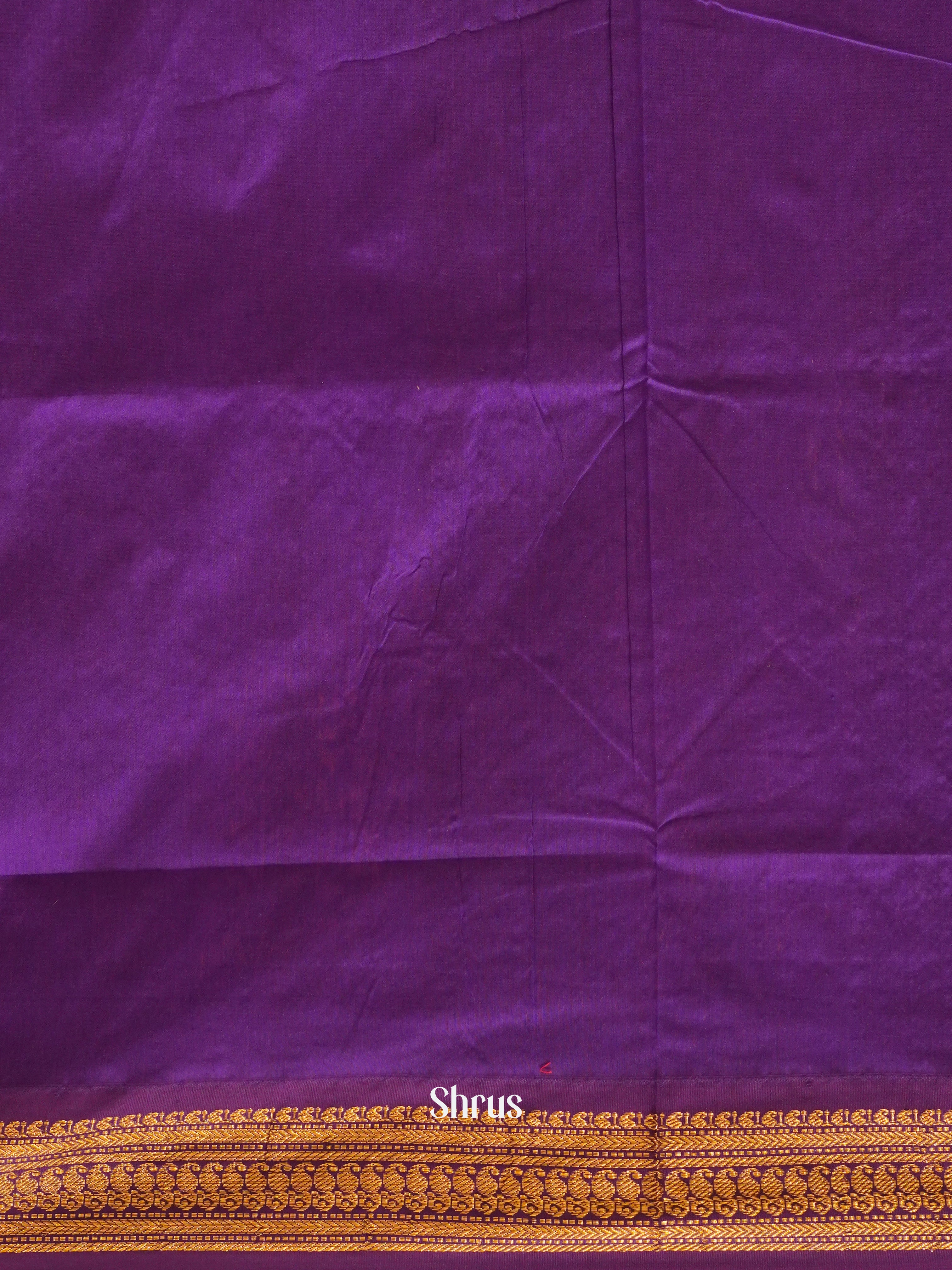 Mango Yellow & Purple  - Kalyani Cotton