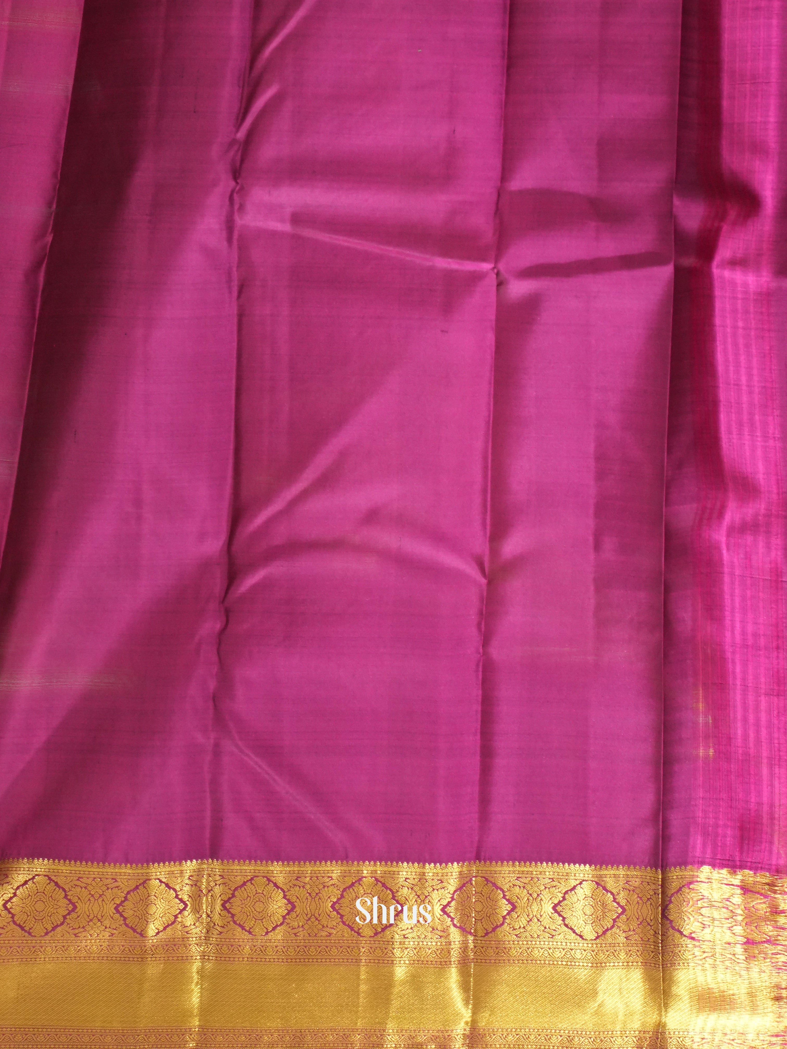 Mehandi Green & Majneta - Kanchipuram silk Saree