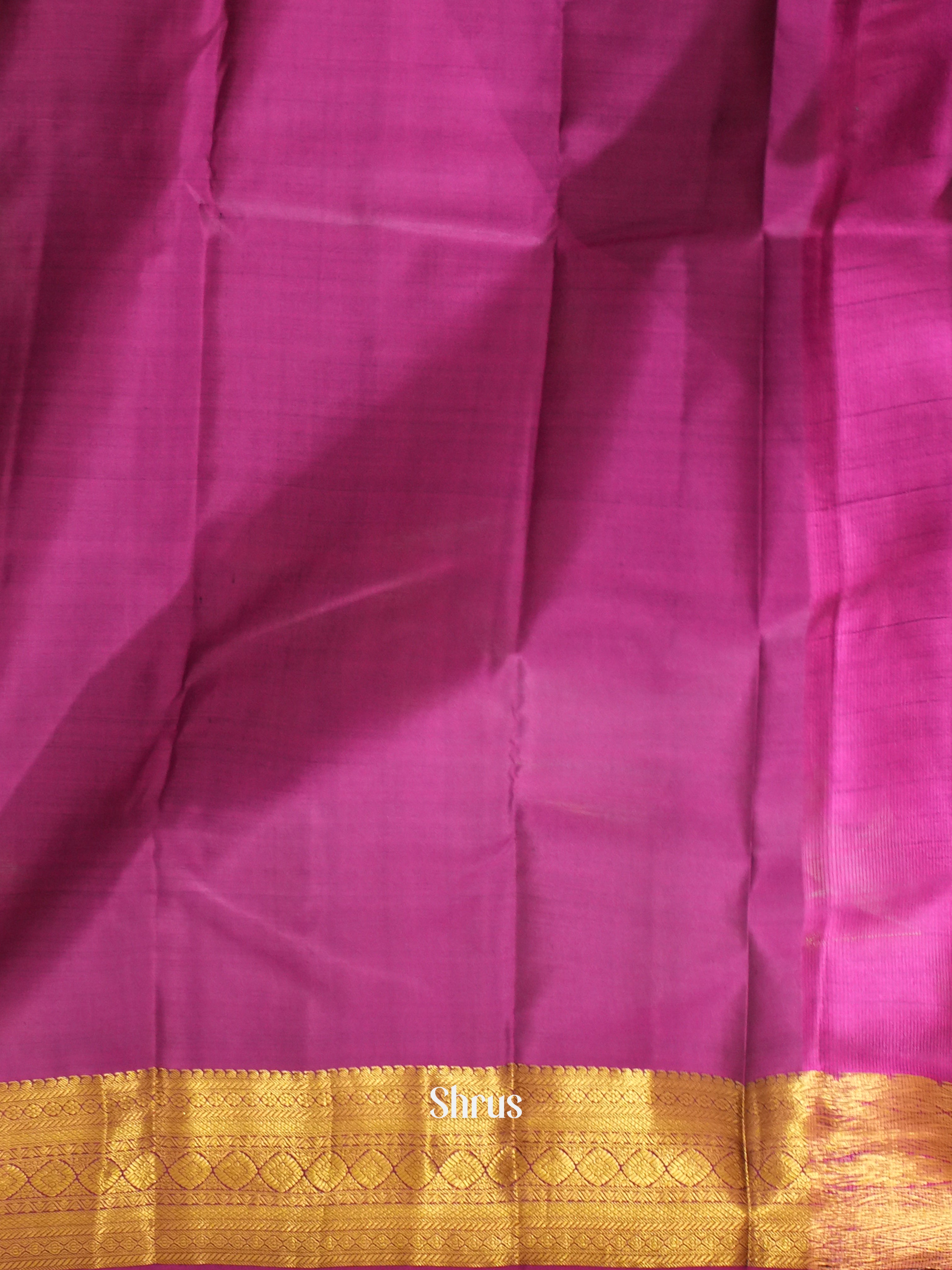 Grey & Purple - Kanchipuram silk Saree