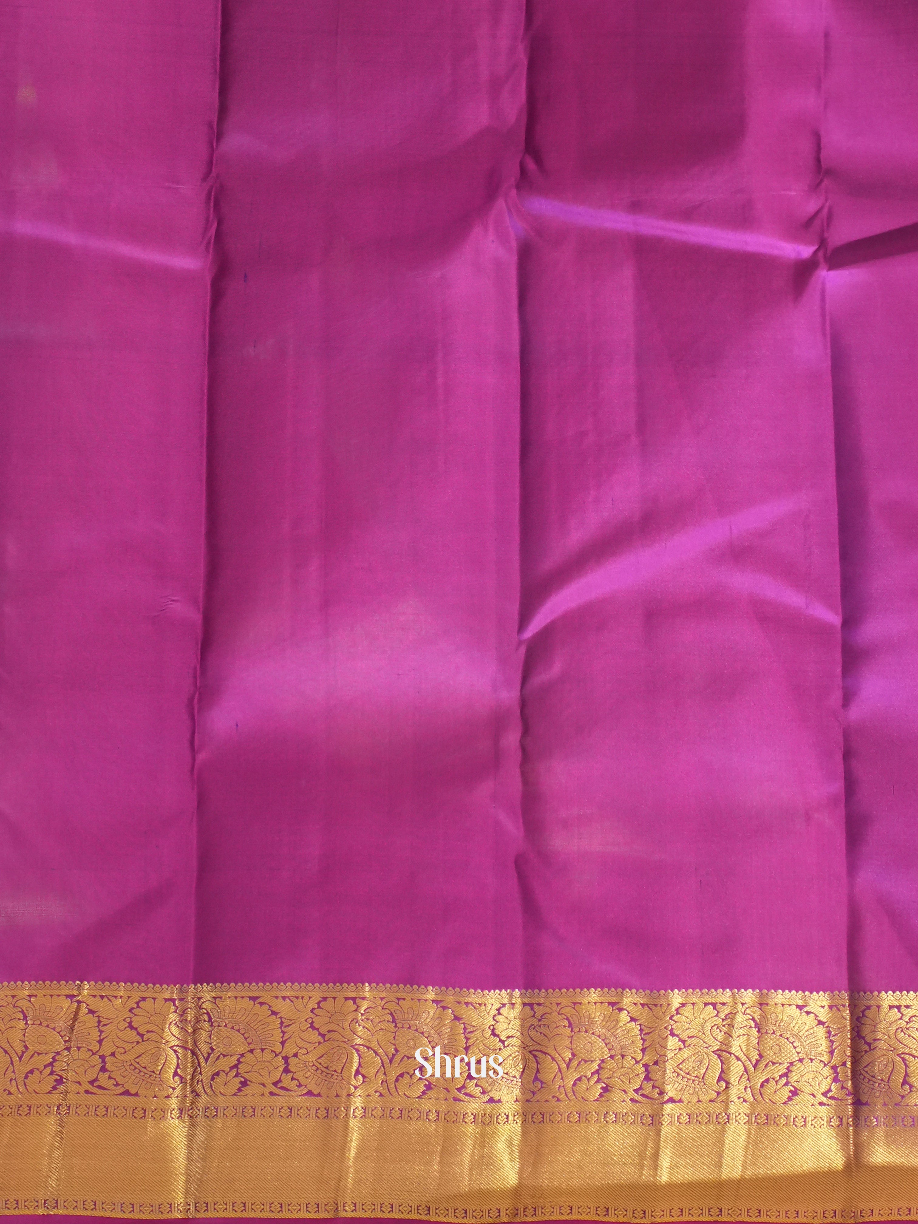 Green & Majenta - Kanchipuram silk Saree