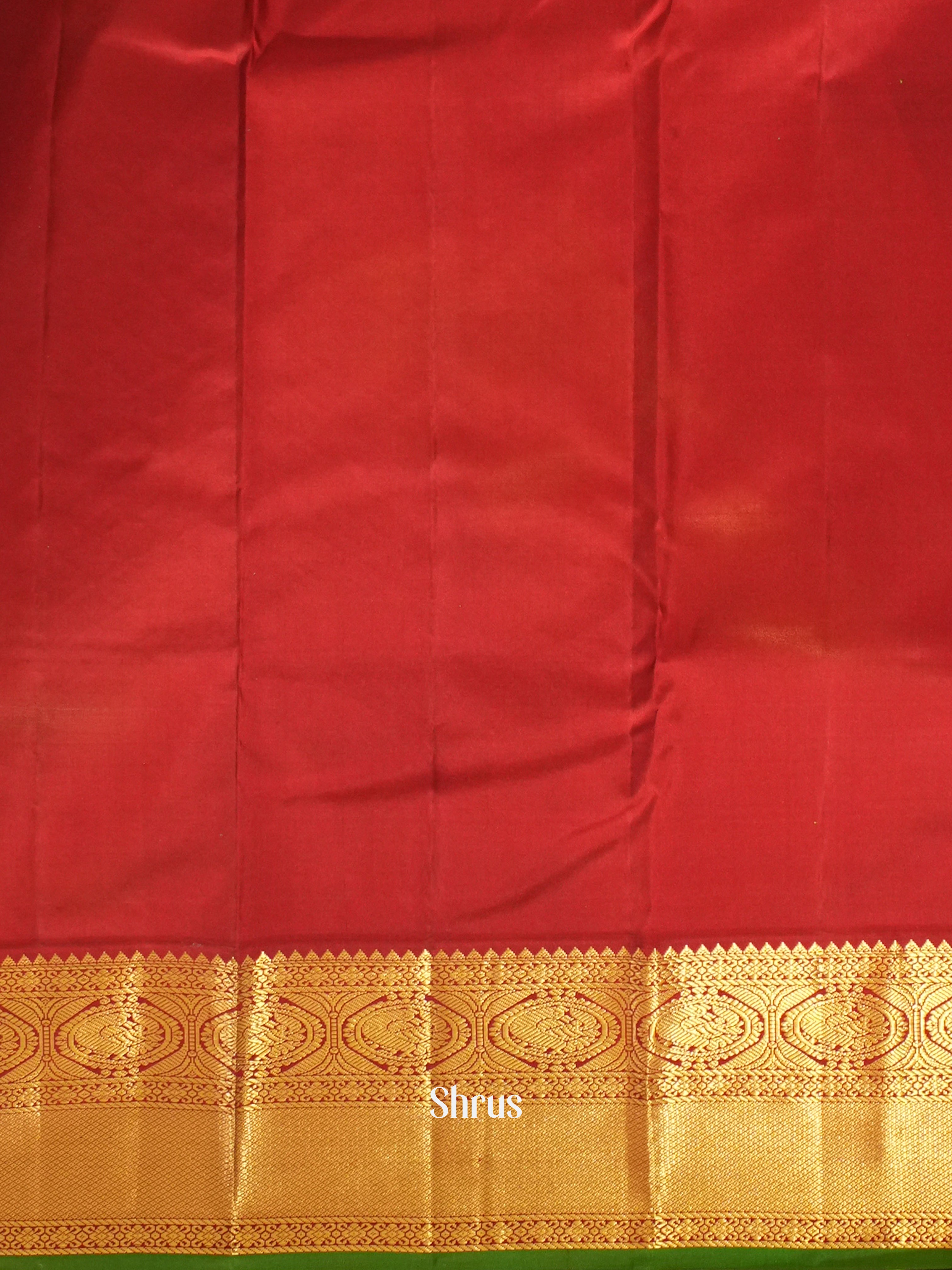 Green & Maroon - Kanchipuram silk Saree