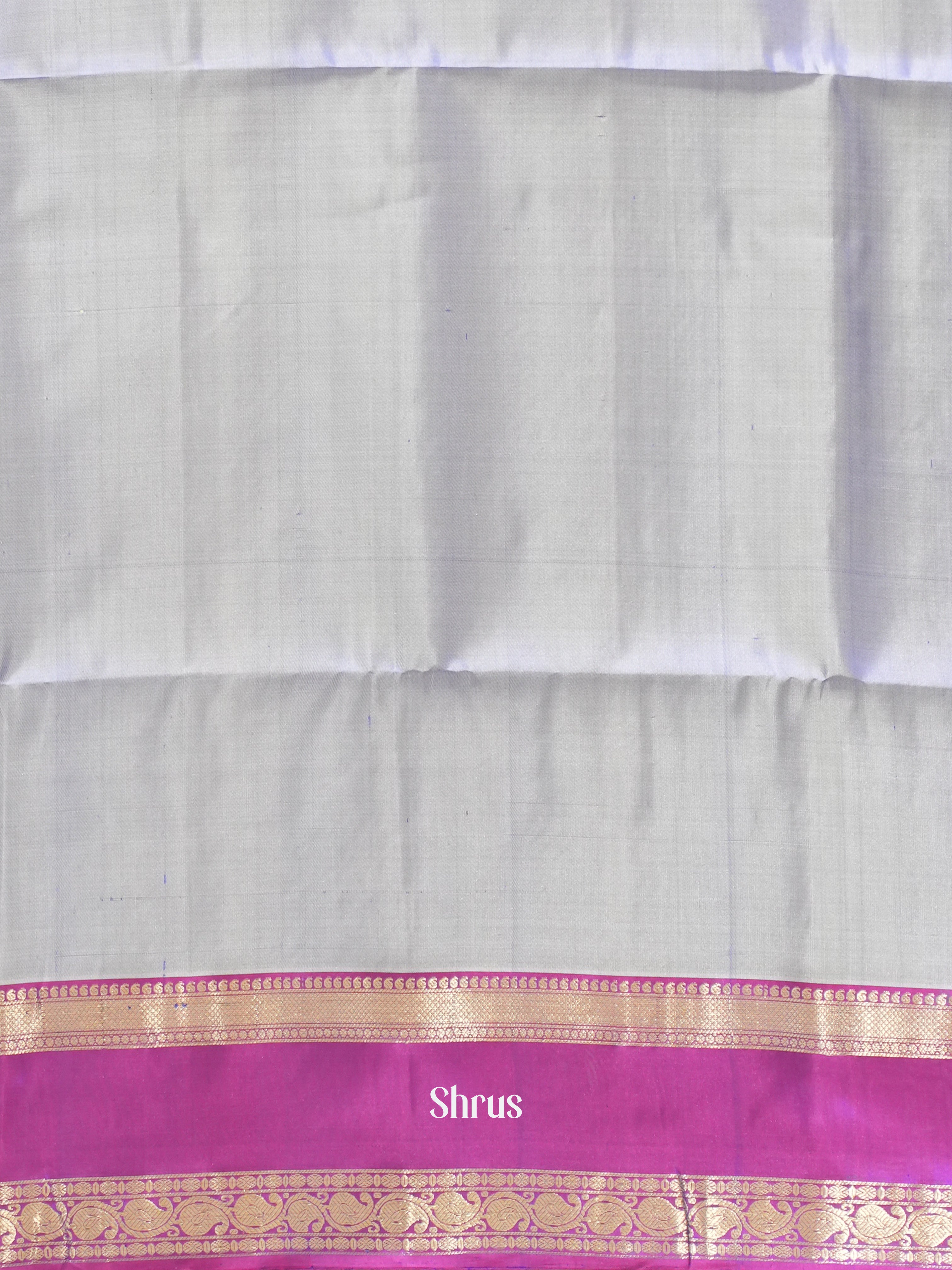 Grey & Pink- Soft Silk Saree