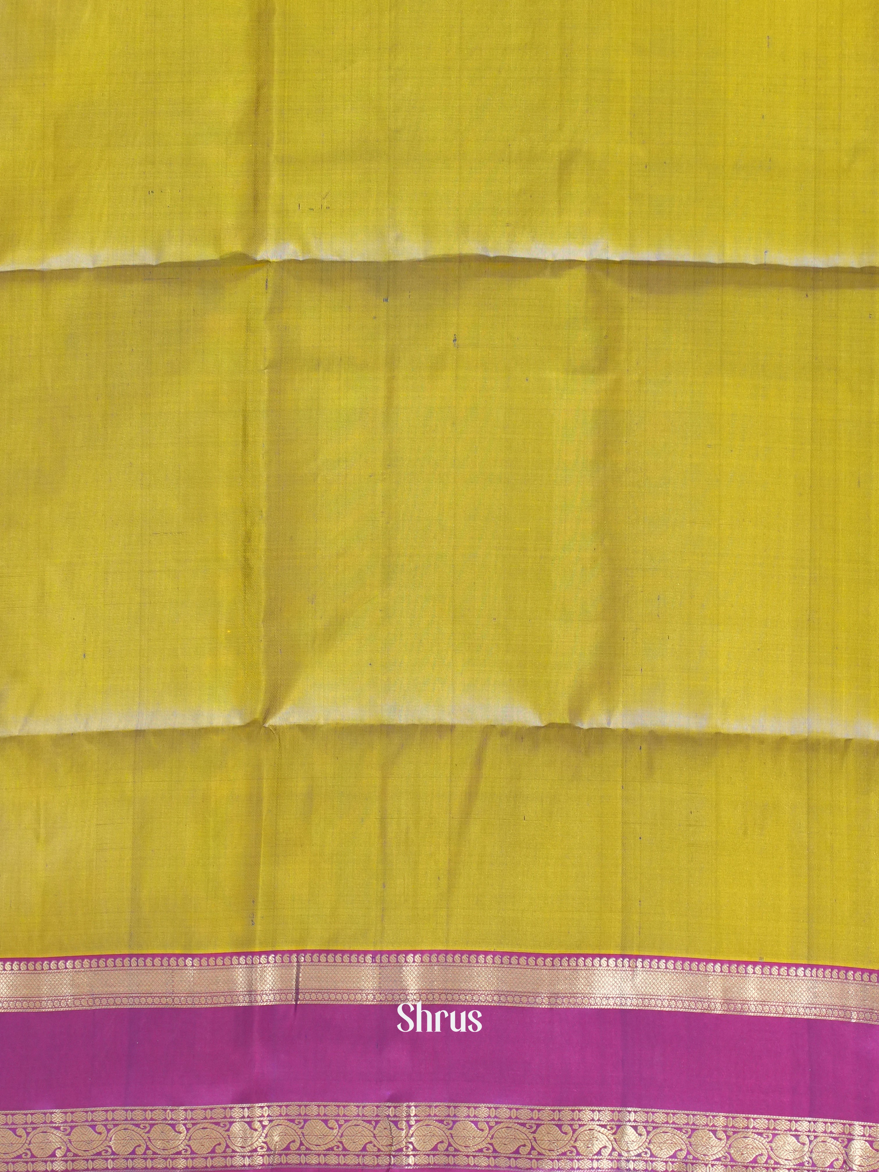 Double Shaded Green & Pink - Soft Silk Saree