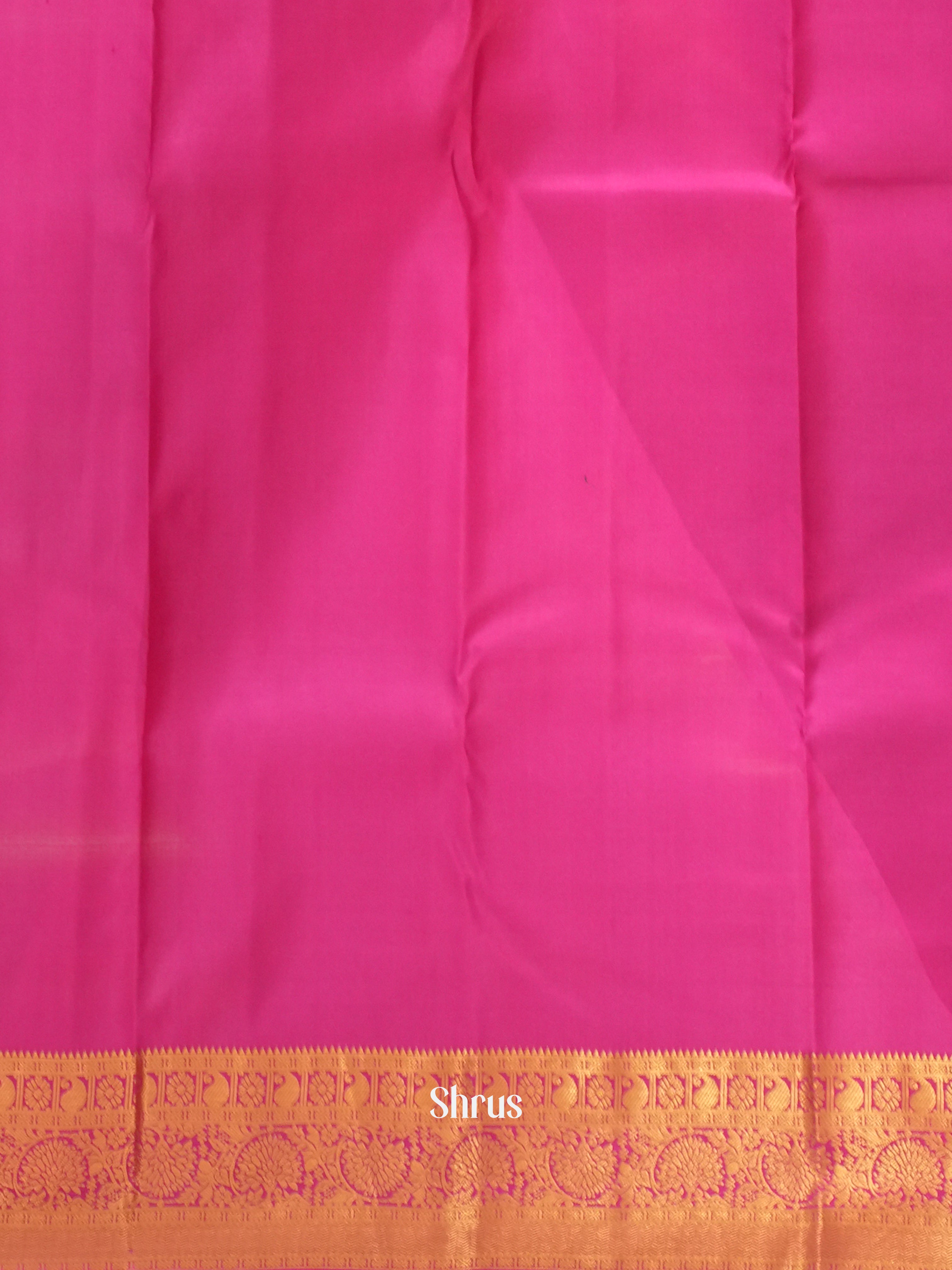 Yellow & Pink - Kanchipuram silk Saree