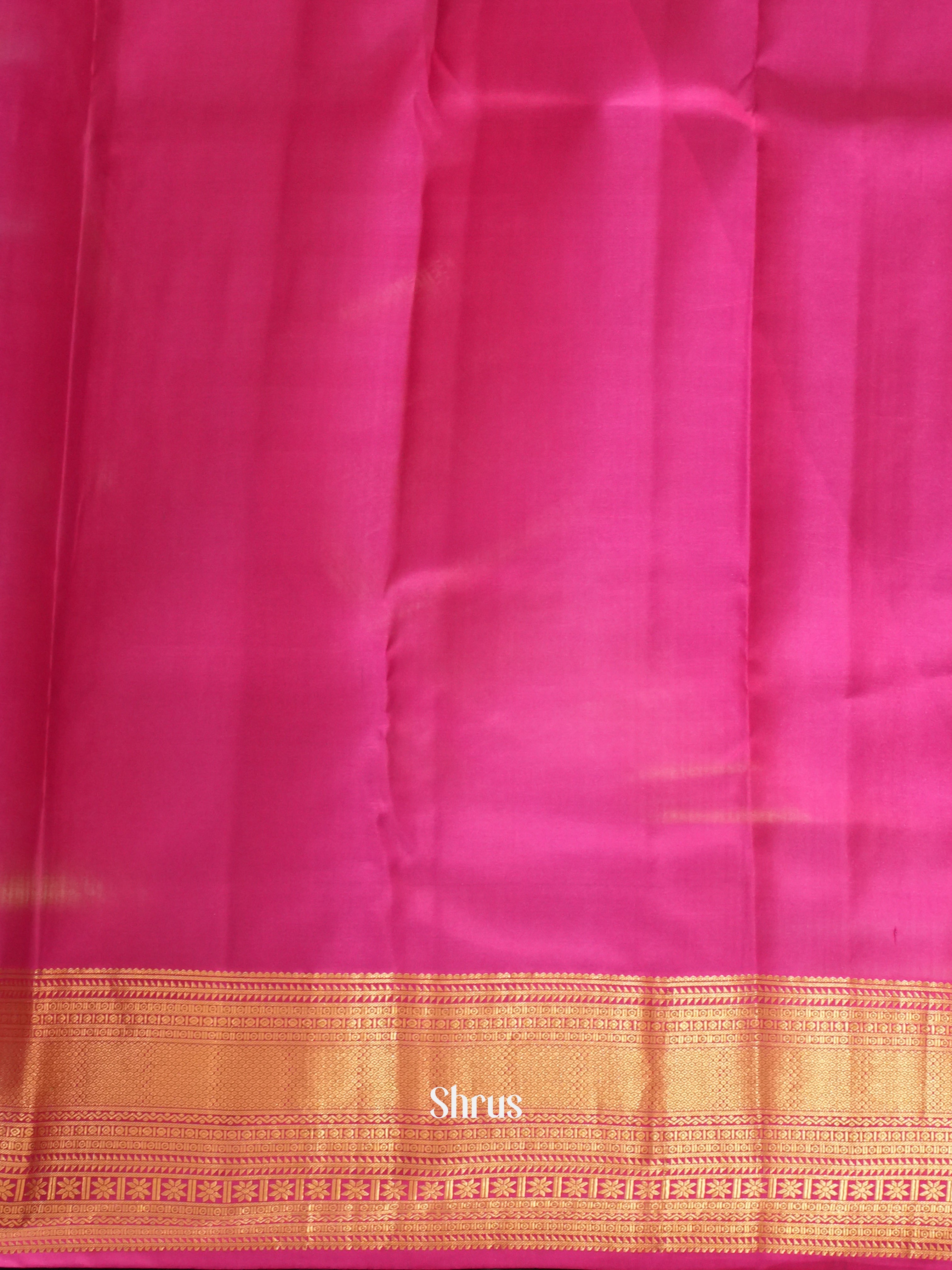 Orange & Pink - Kanchipuram silk Saree