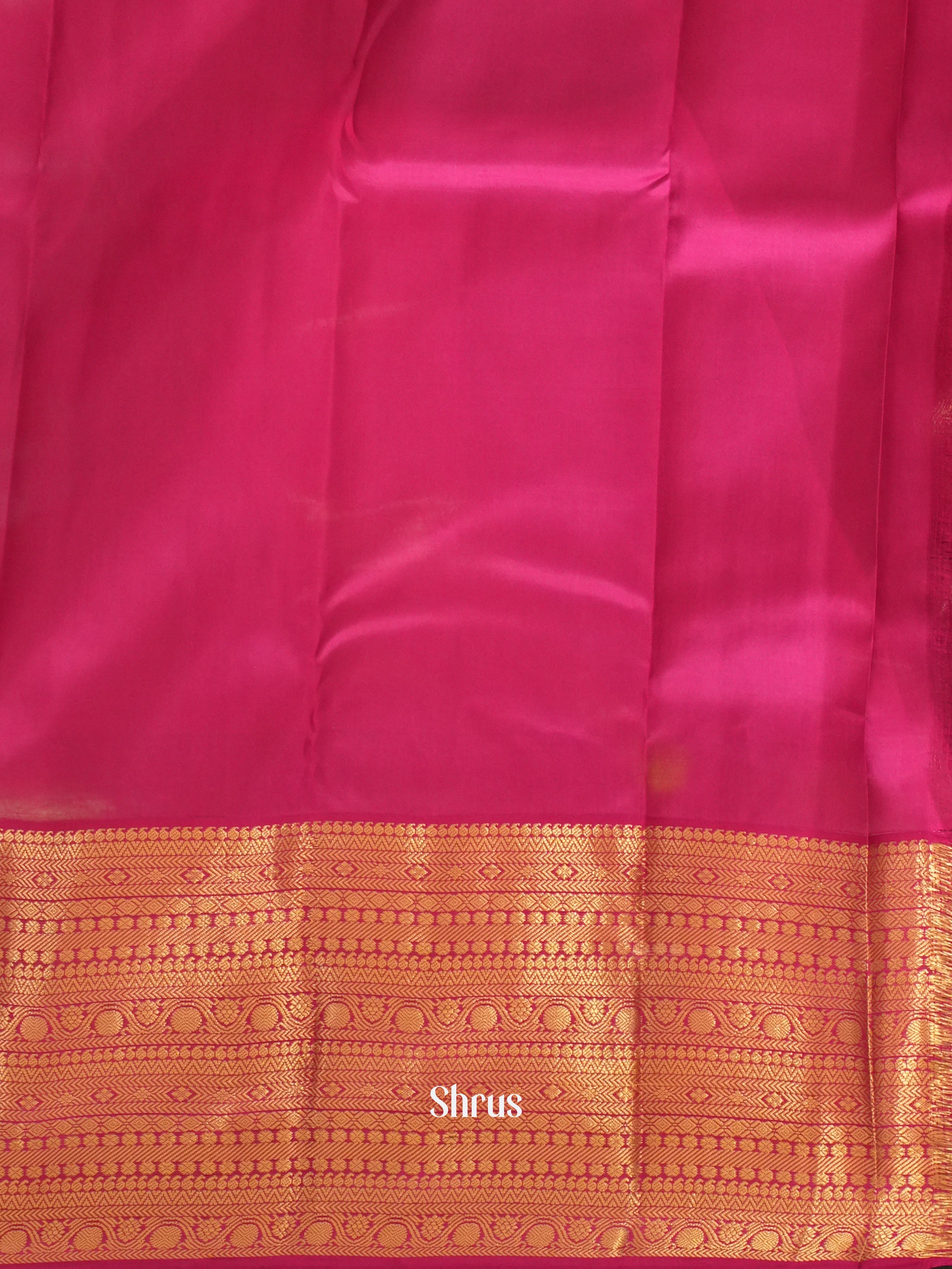 Violet & Pink - Korvai Kanchipuram silk Saree