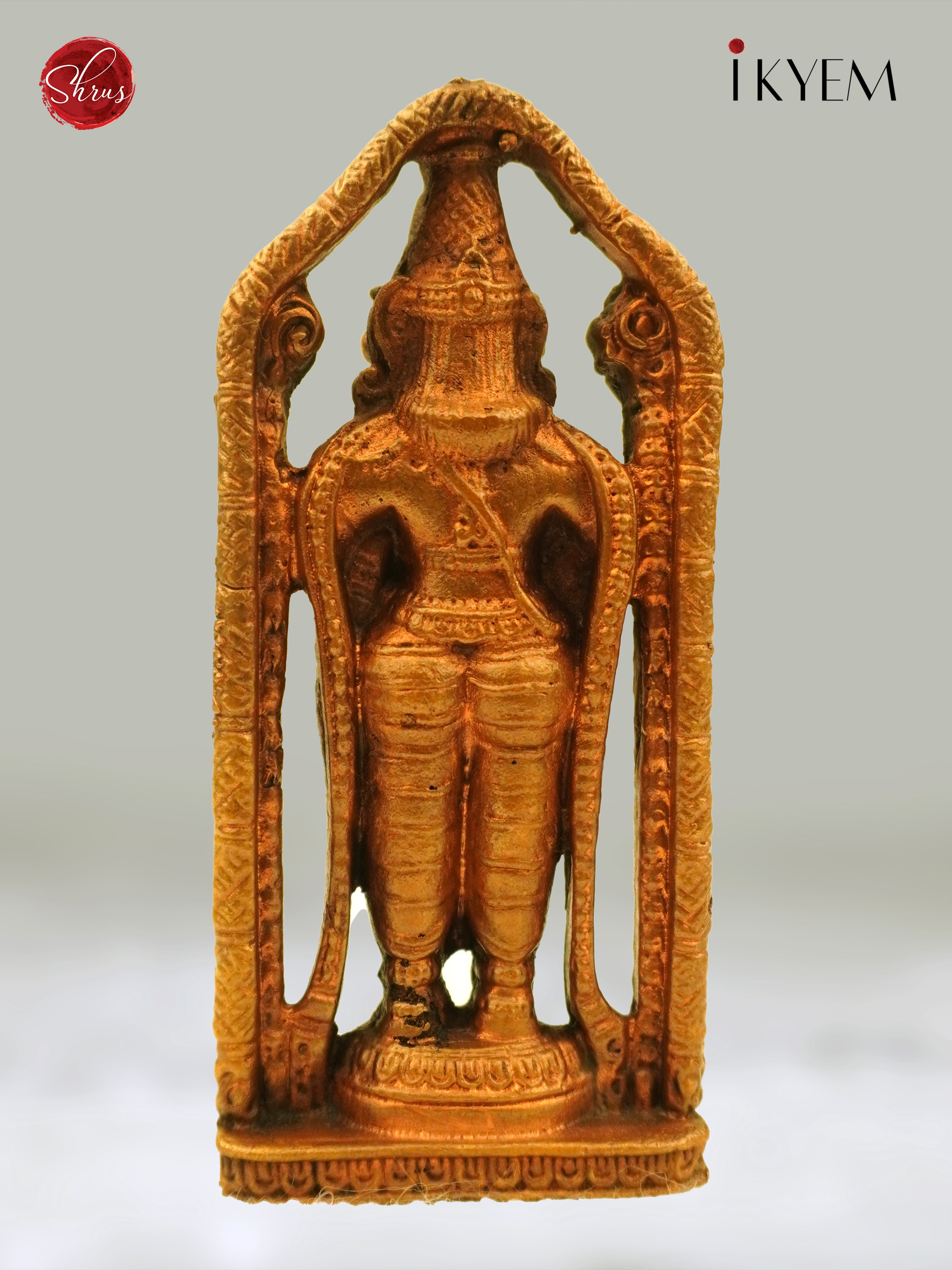 Ancient Antique Finish- Perumal with mace - Shop on ShrusEternity.com