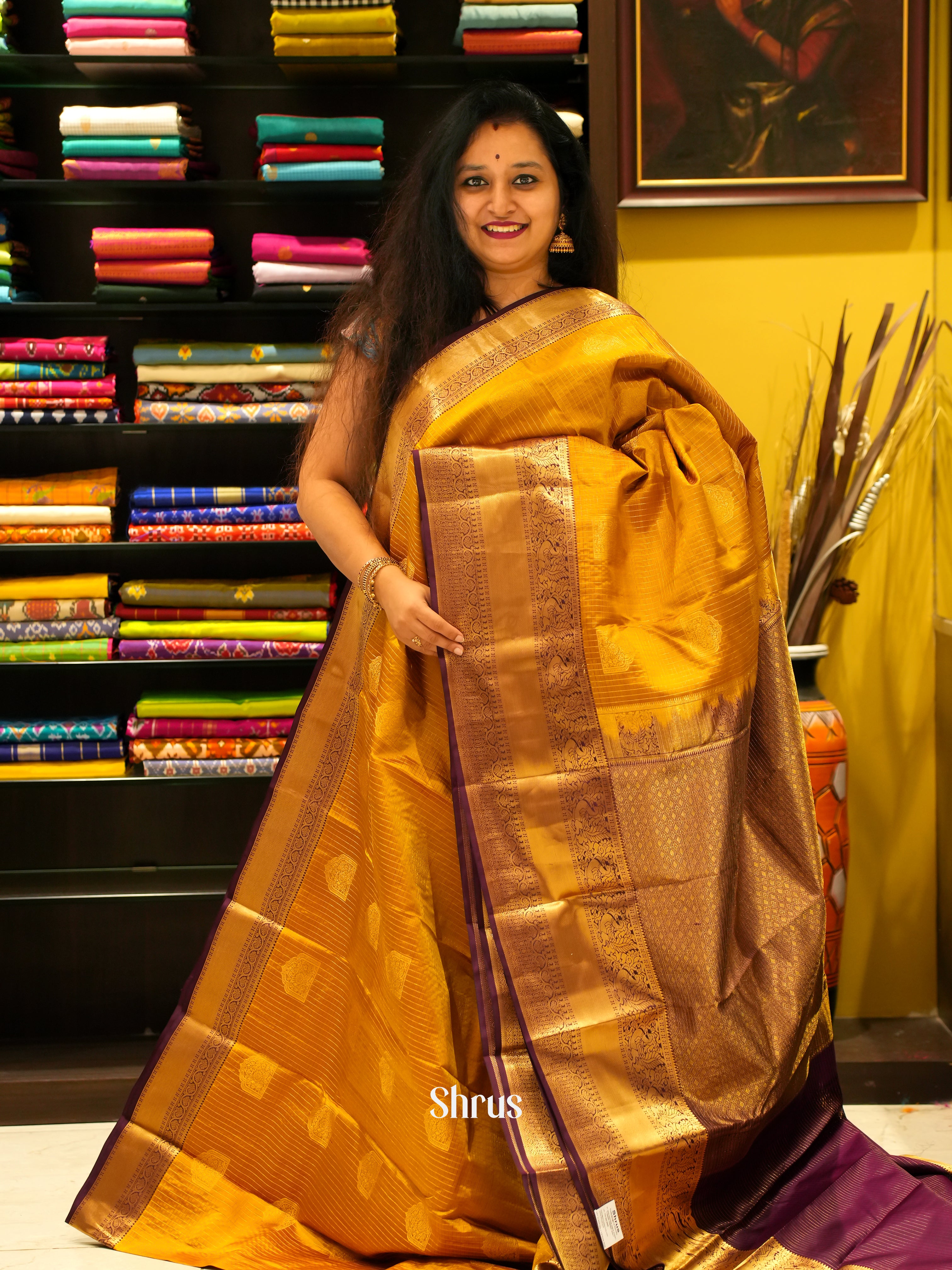 Honey & Wine - Kanchipuram silk Saree