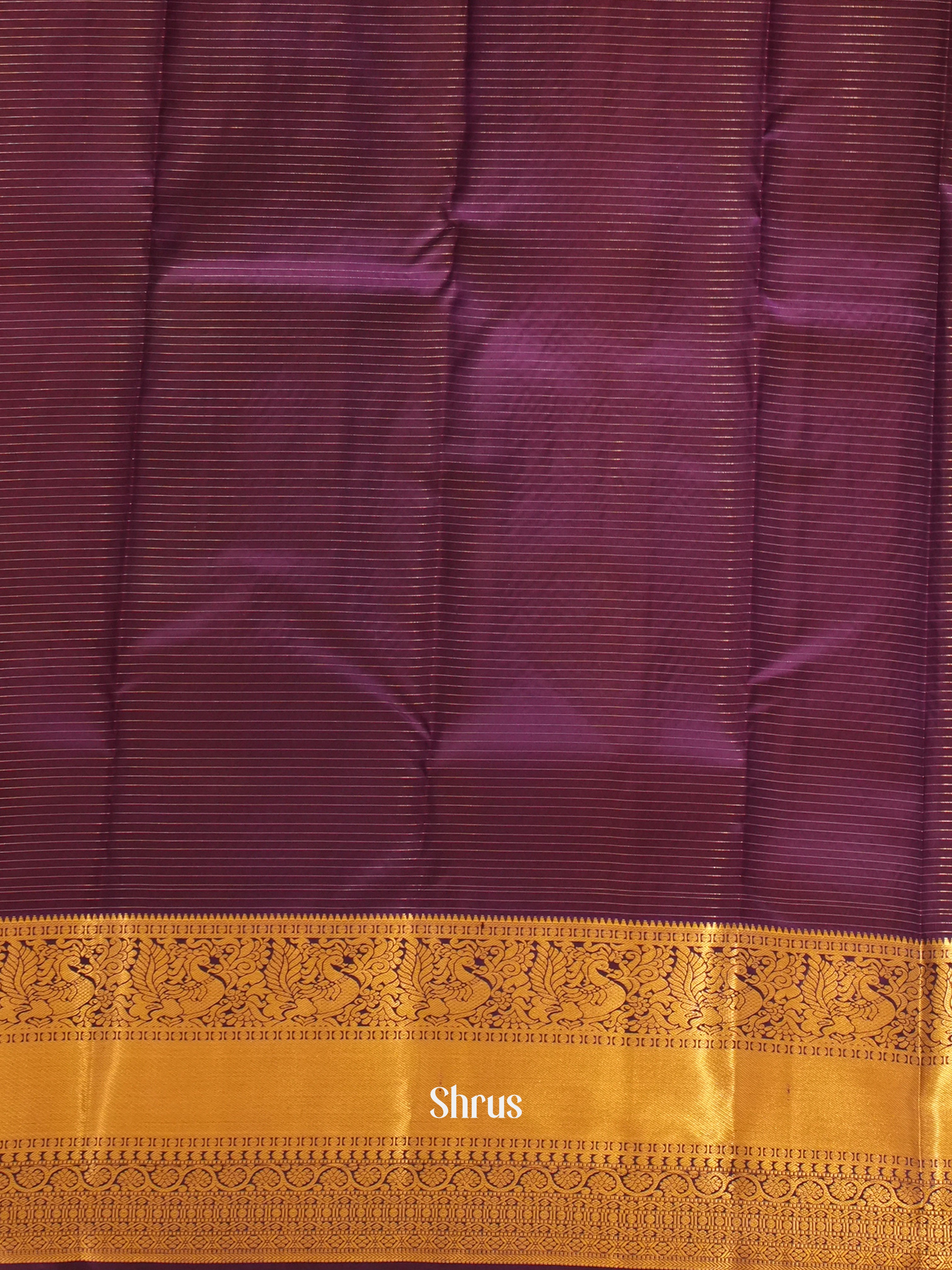 Lavender & Violet - Korvai Kanchipuram silk Saree